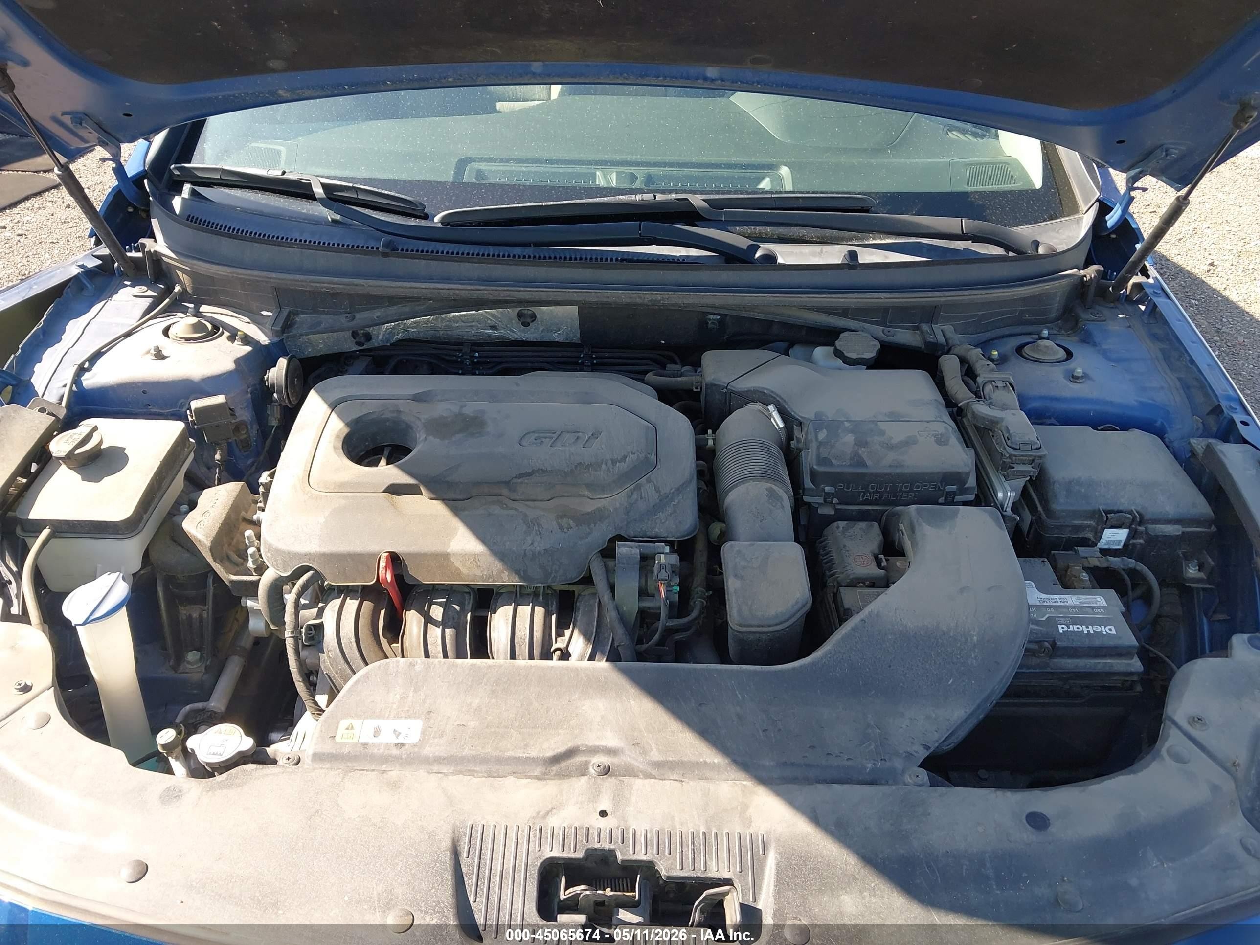 2015 Hyundai Sonata Sport Blue vin: 5NPE34AF6FH255206