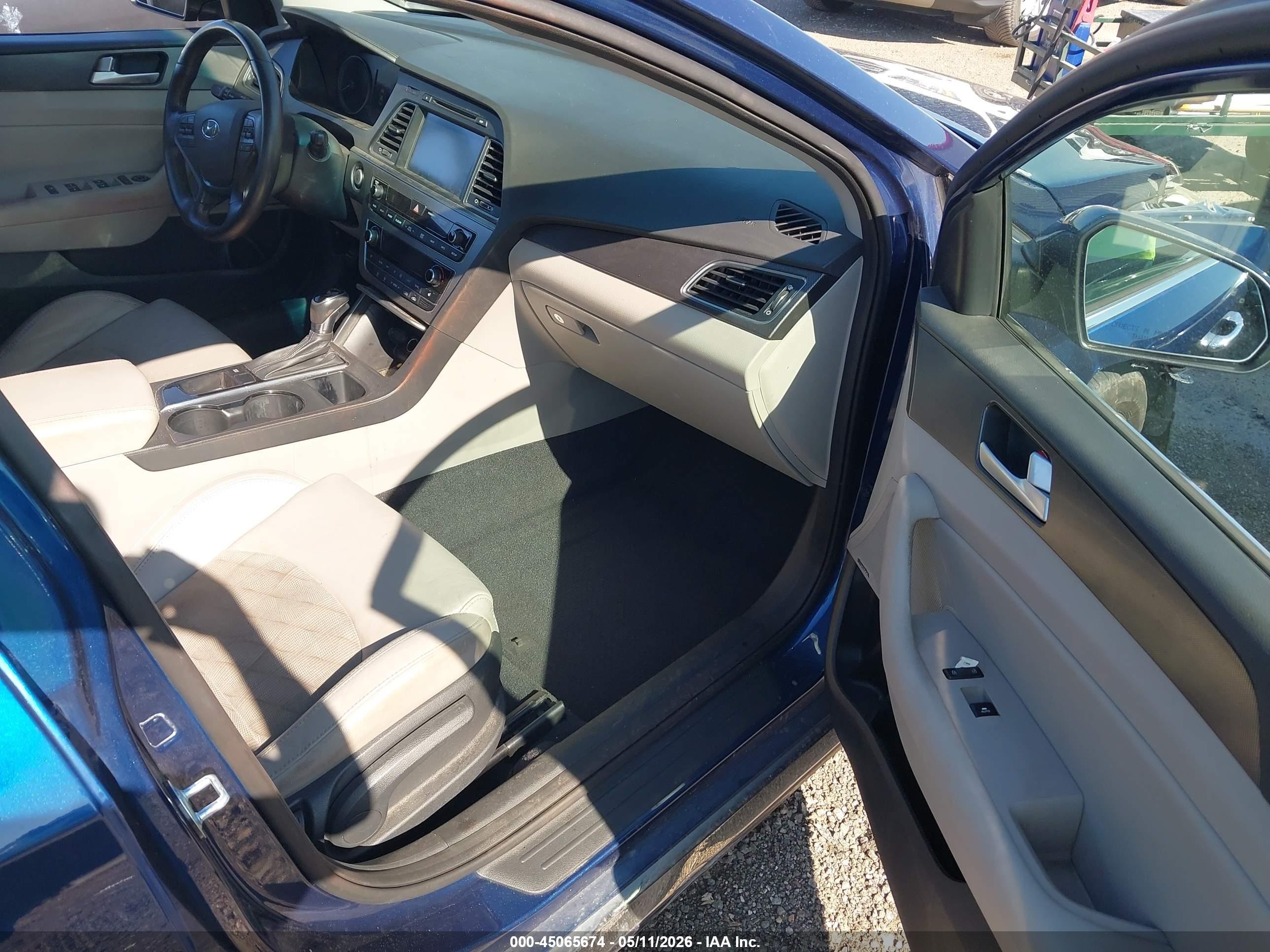 2015 Hyundai Sonata Sport Blue vin: 5NPE34AF6FH255206