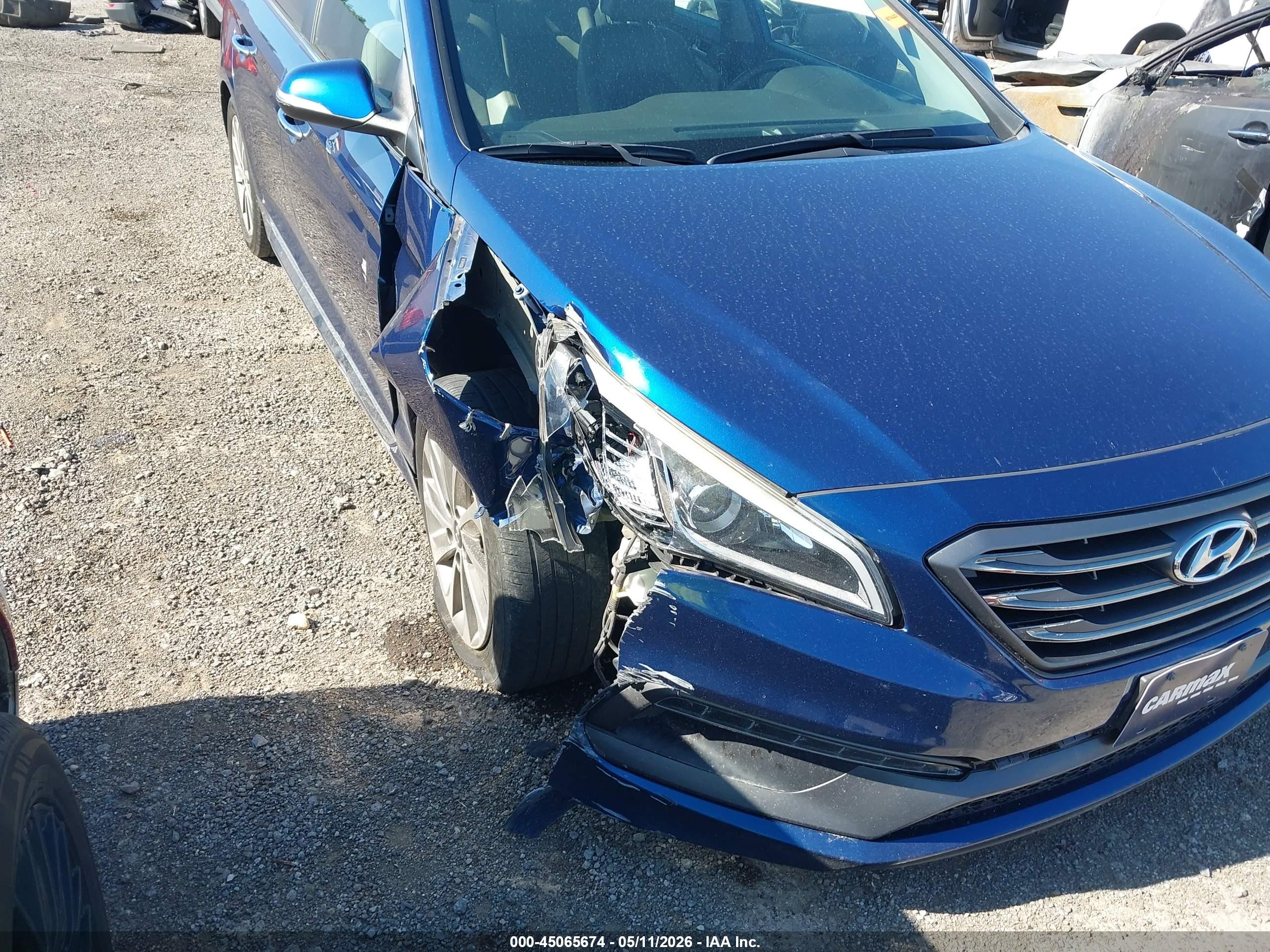 2015 Hyundai Sonata Sport Blue vin: 5NPE34AF6FH255206