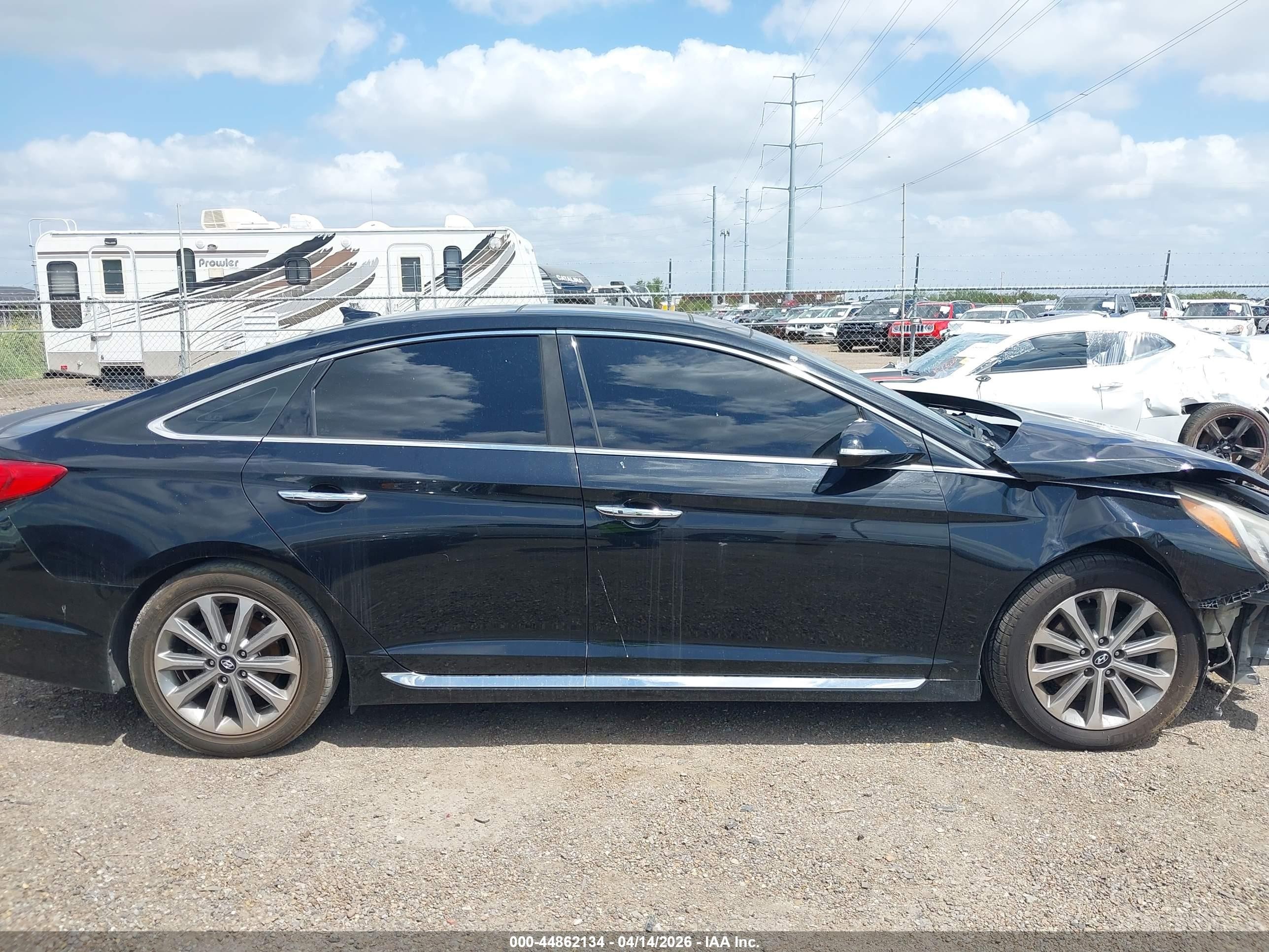 2016 Hyundai Sonata Limited Черный vin: 5NPE34AF6GH425498