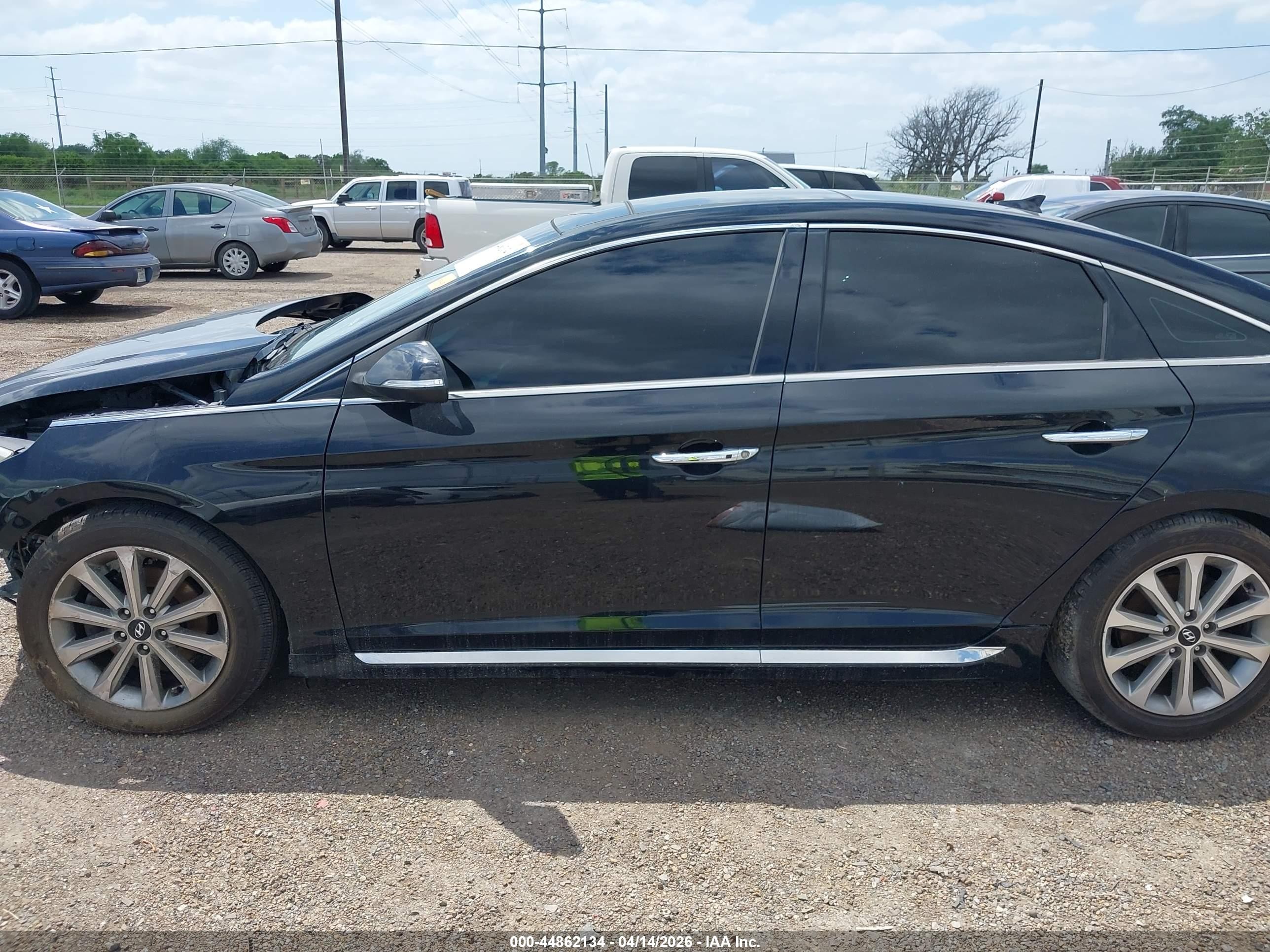 2016 Hyundai Sonata Limited Черный vin: 5NPE34AF6GH425498