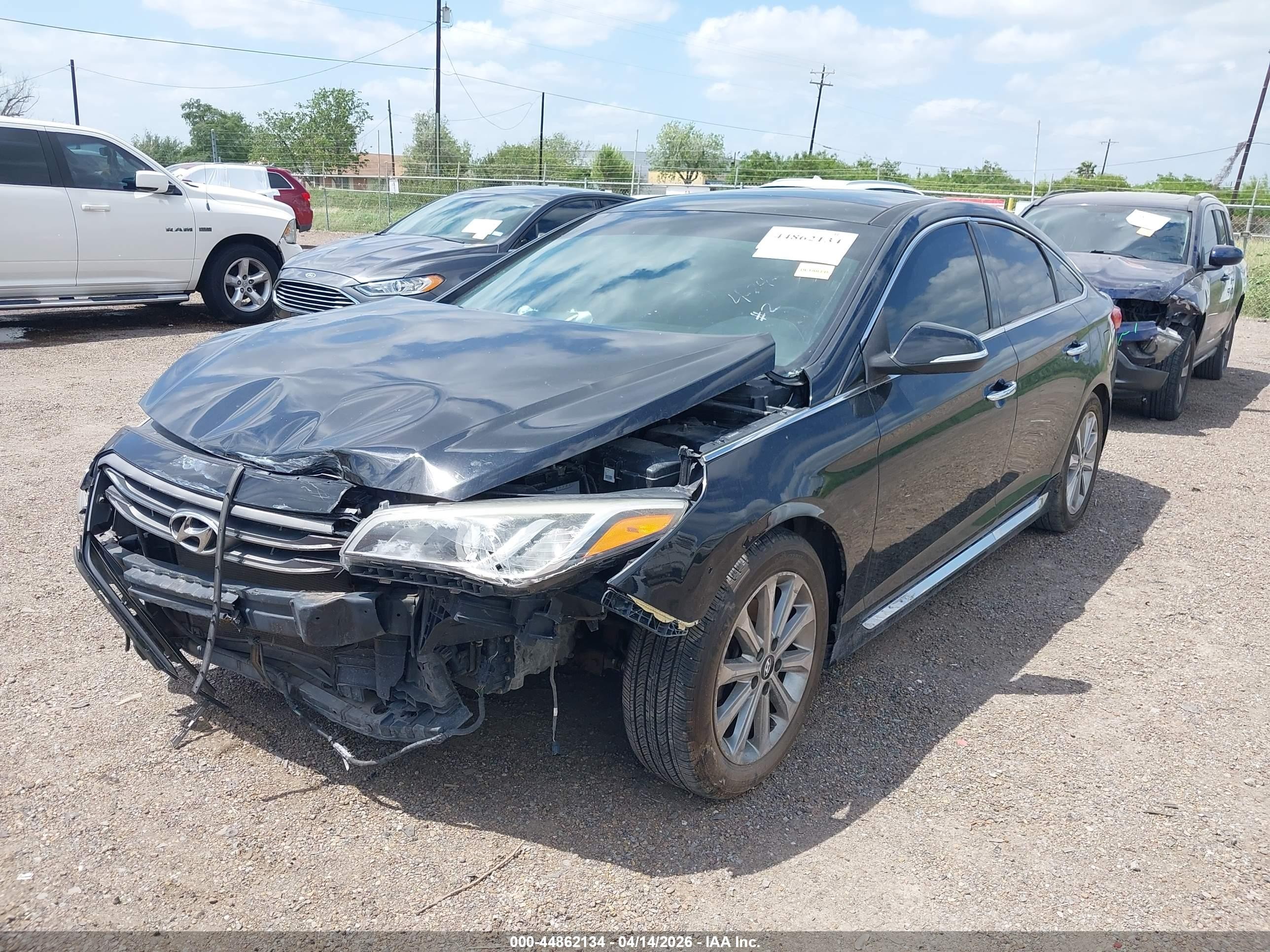 2016 Hyundai Sonata Limited Черный vin: 5NPE34AF6GH425498