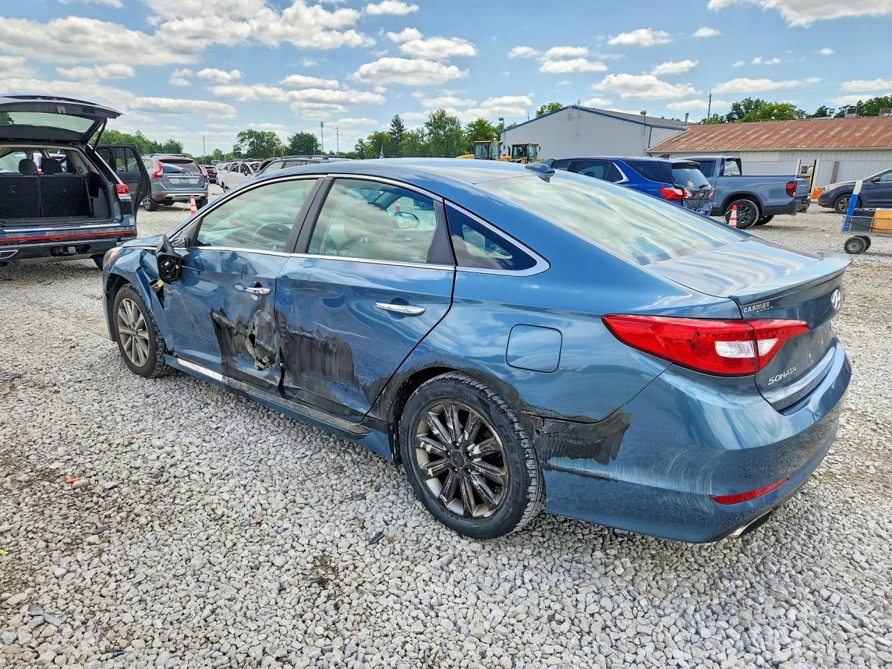 2016 Hyundai Sonata Limited Blue vin: 5NPE34AF6GH433925