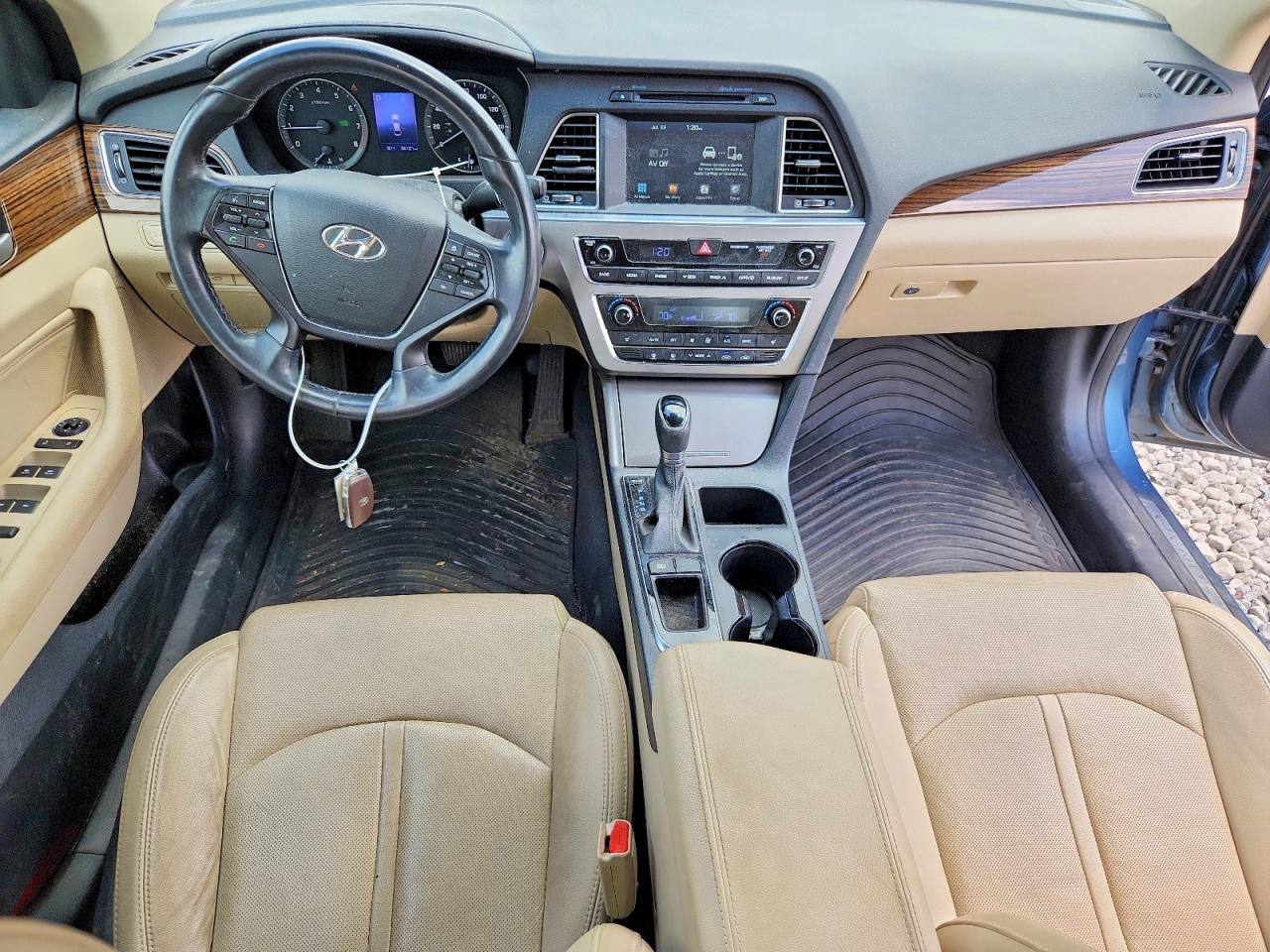 2016 Hyundai Sonata Limited Blue vin: 5NPE34AF6GH433925