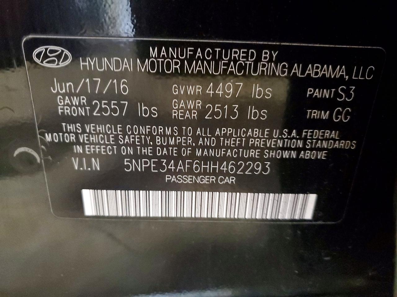 2017 Hyundai Sonata Sport Черный vin: 5NPE34AF6HH462293