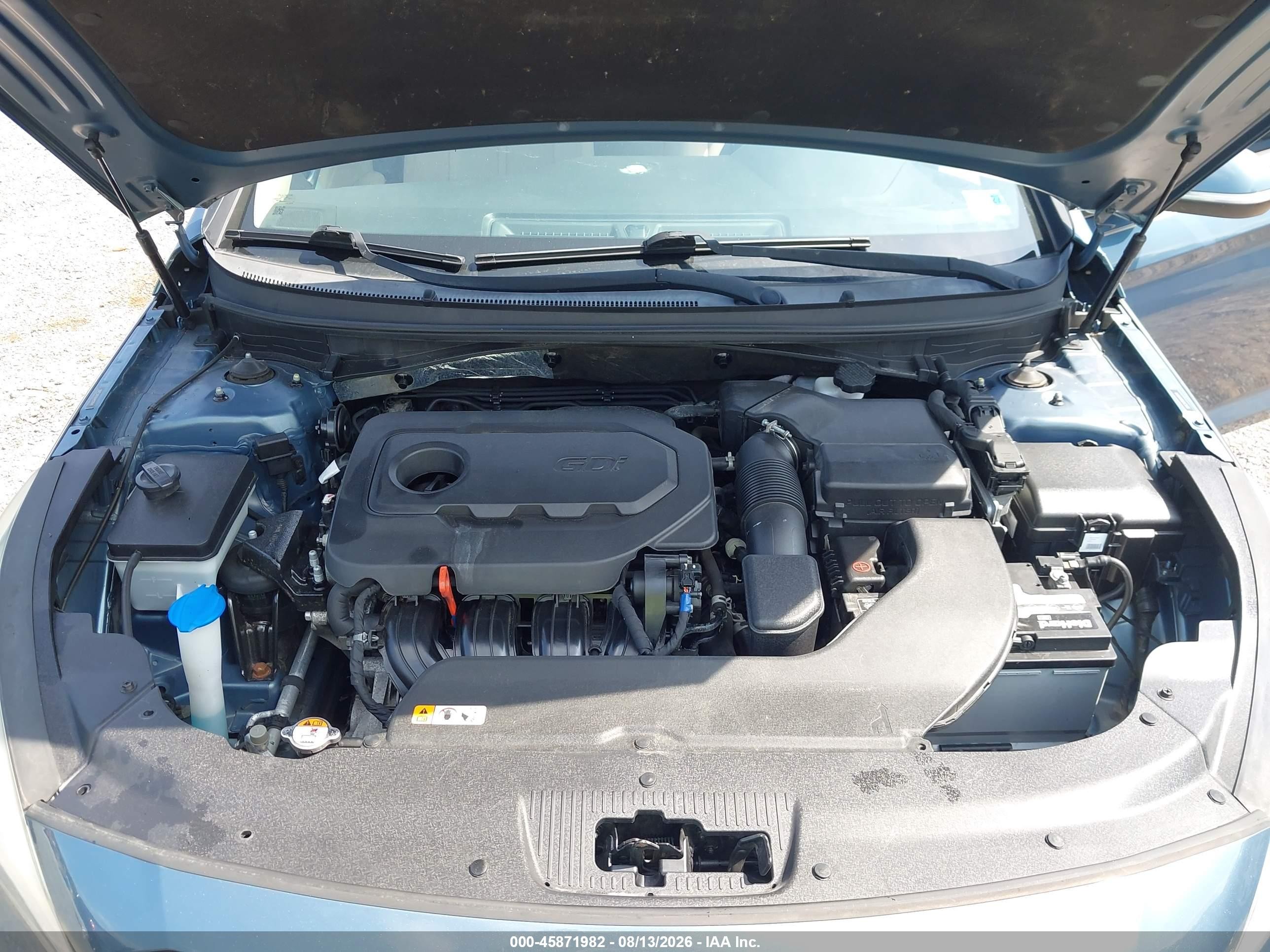 2017 Hyundai Sonata Sport Blue vin: 5NPE34AF6HH519141