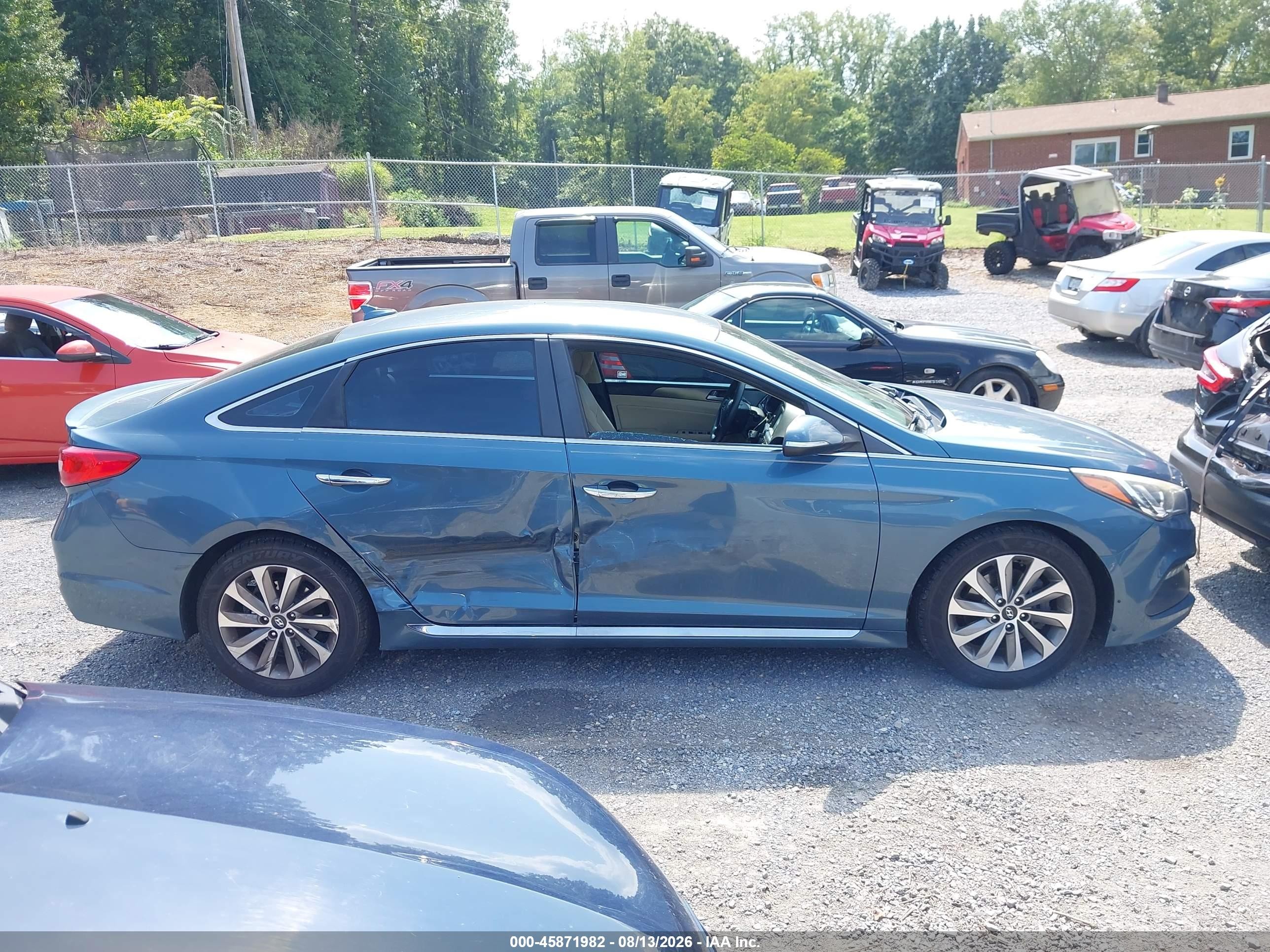 2017 Hyundai Sonata Sport Blue vin: 5NPE34AF6HH519141