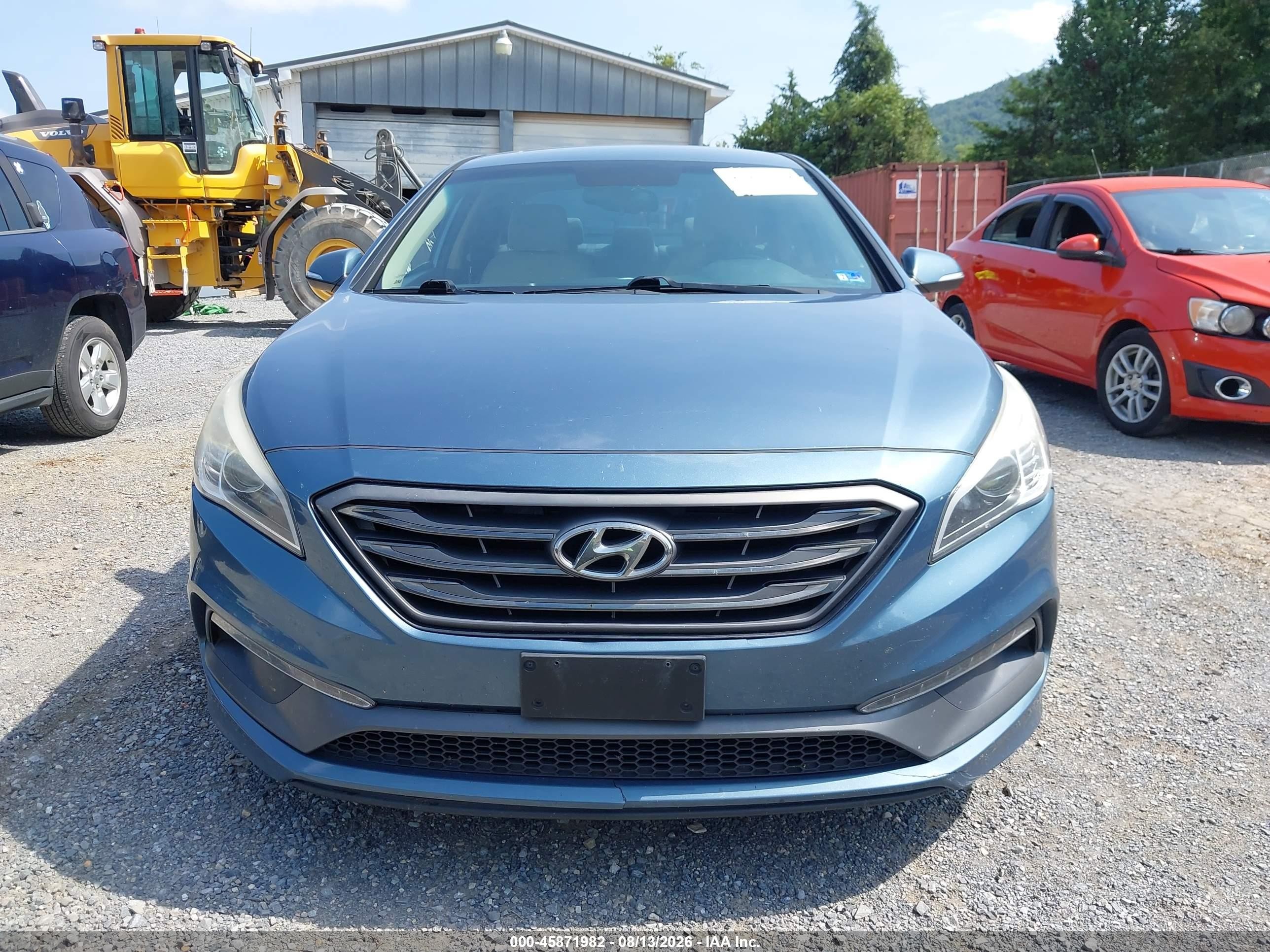 2017 Hyundai Sonata Sport Blue vin: 5NPE34AF6HH519141