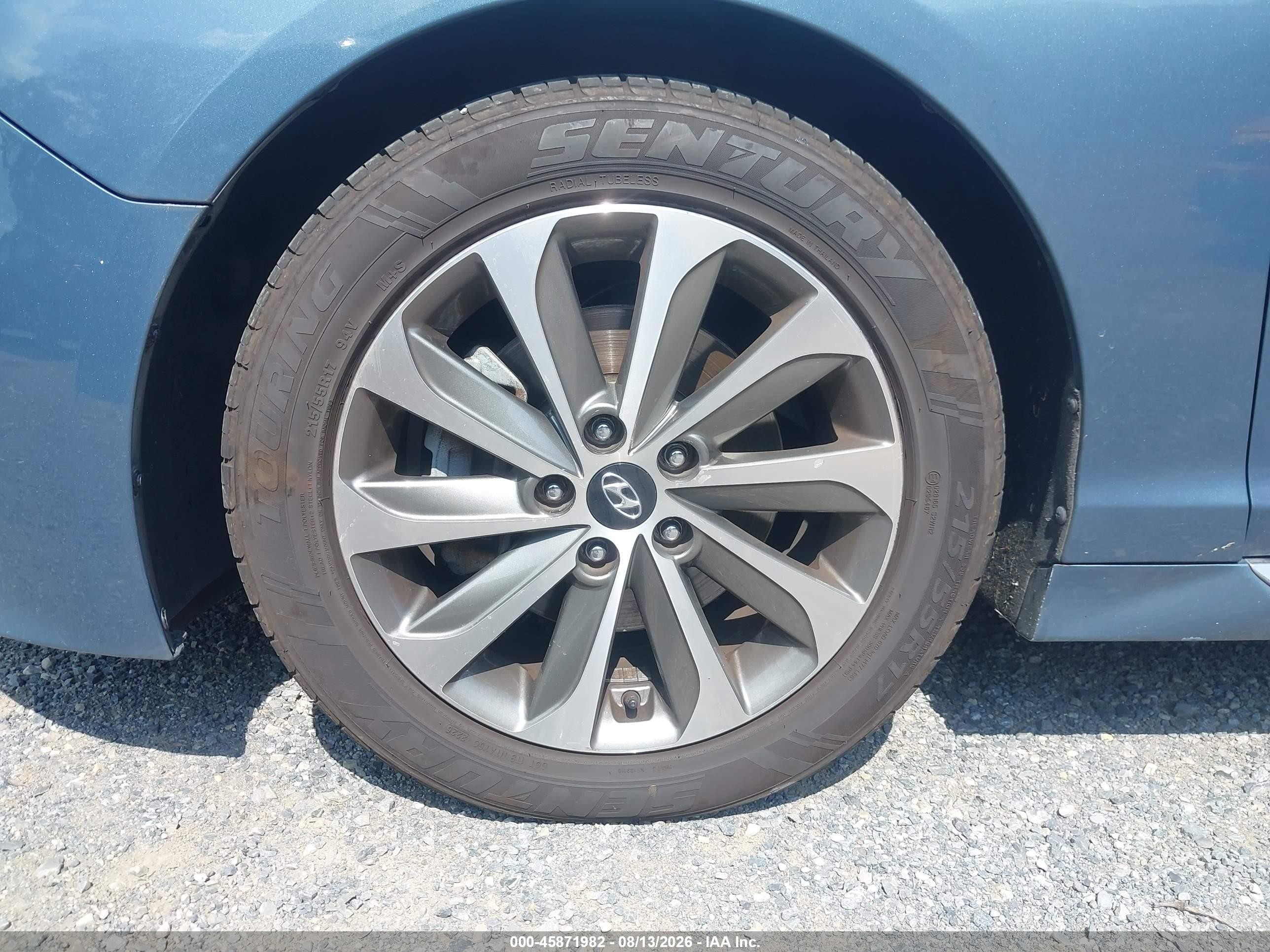 2017 Hyundai Sonata Sport Blue vin: 5NPE34AF6HH519141
