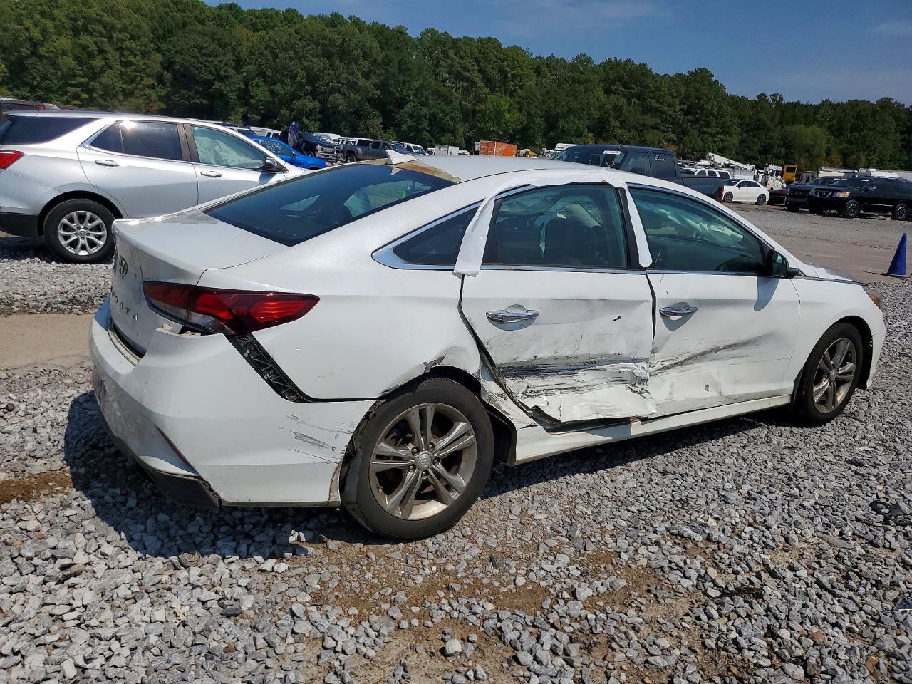 2019 Hyundai Sonata Sel White vin: 5NPE34AF6KH742173