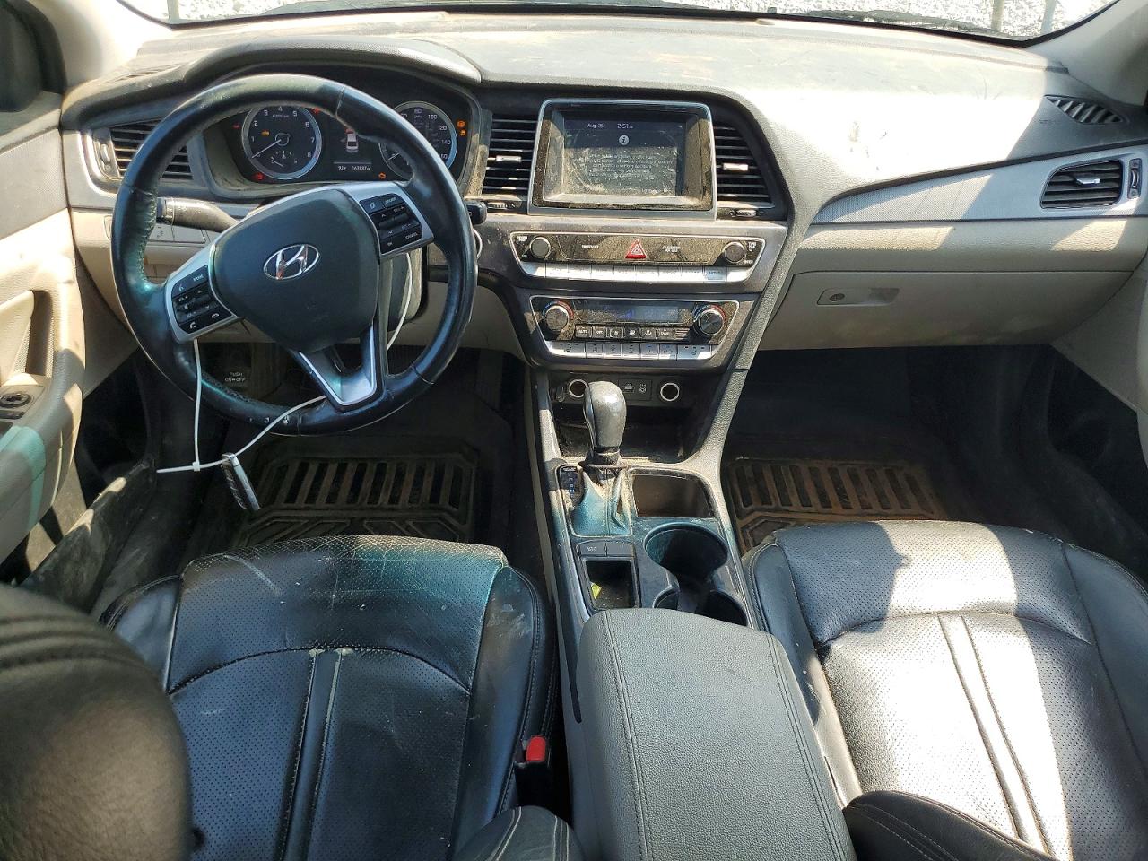 2019 Hyundai Sonata Sel White vin: 5NPE34AF6KH742173