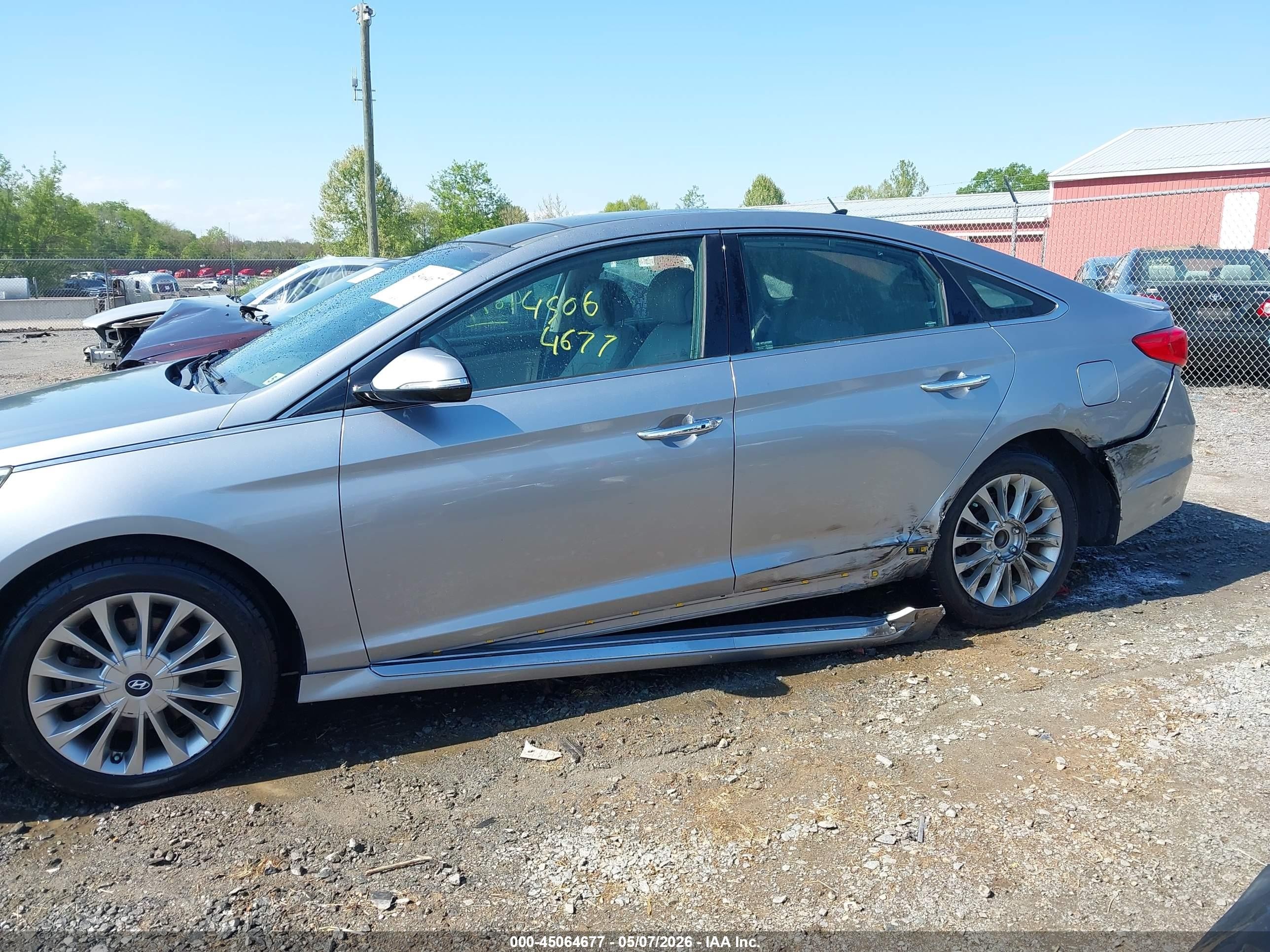 2015 Hyundai Sonata Limited Silver vin: 5NPE34AF7FH012651
