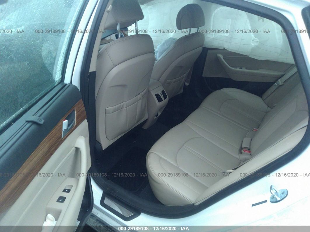 2015 Hyundai Sonata 2.4l Limited White vin: 5NPE34AF7FH013427