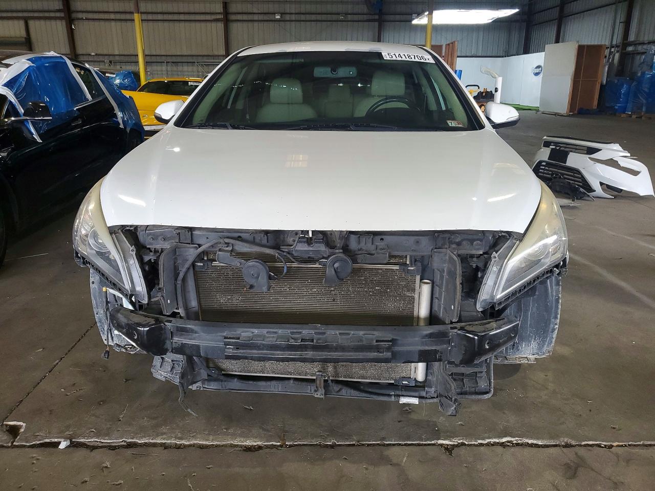 2015 Hyundai Sonata Limited Белый vin: 5NPE34AF7FH013427
