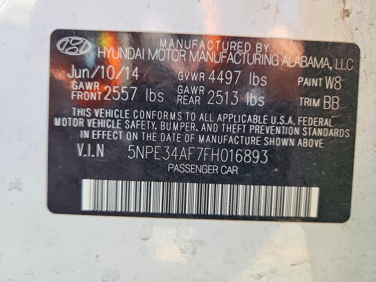 2015 Hyundai Sonata Limited White vin: 5NPE34AF7FH016893