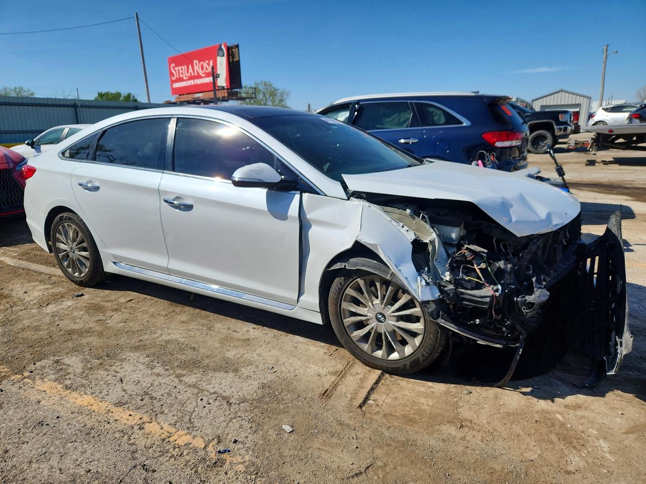 2015 Hyundai Sonata Limited White vin: 5NPE34AF7FH016893