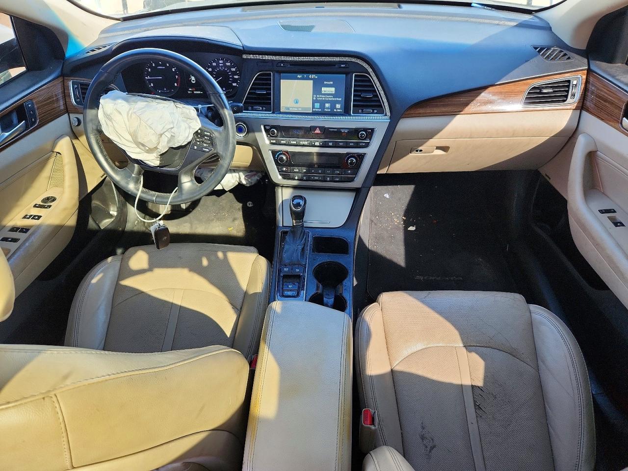 2015 Hyundai Sonata Limited White vin: 5NPE34AF7FH016893