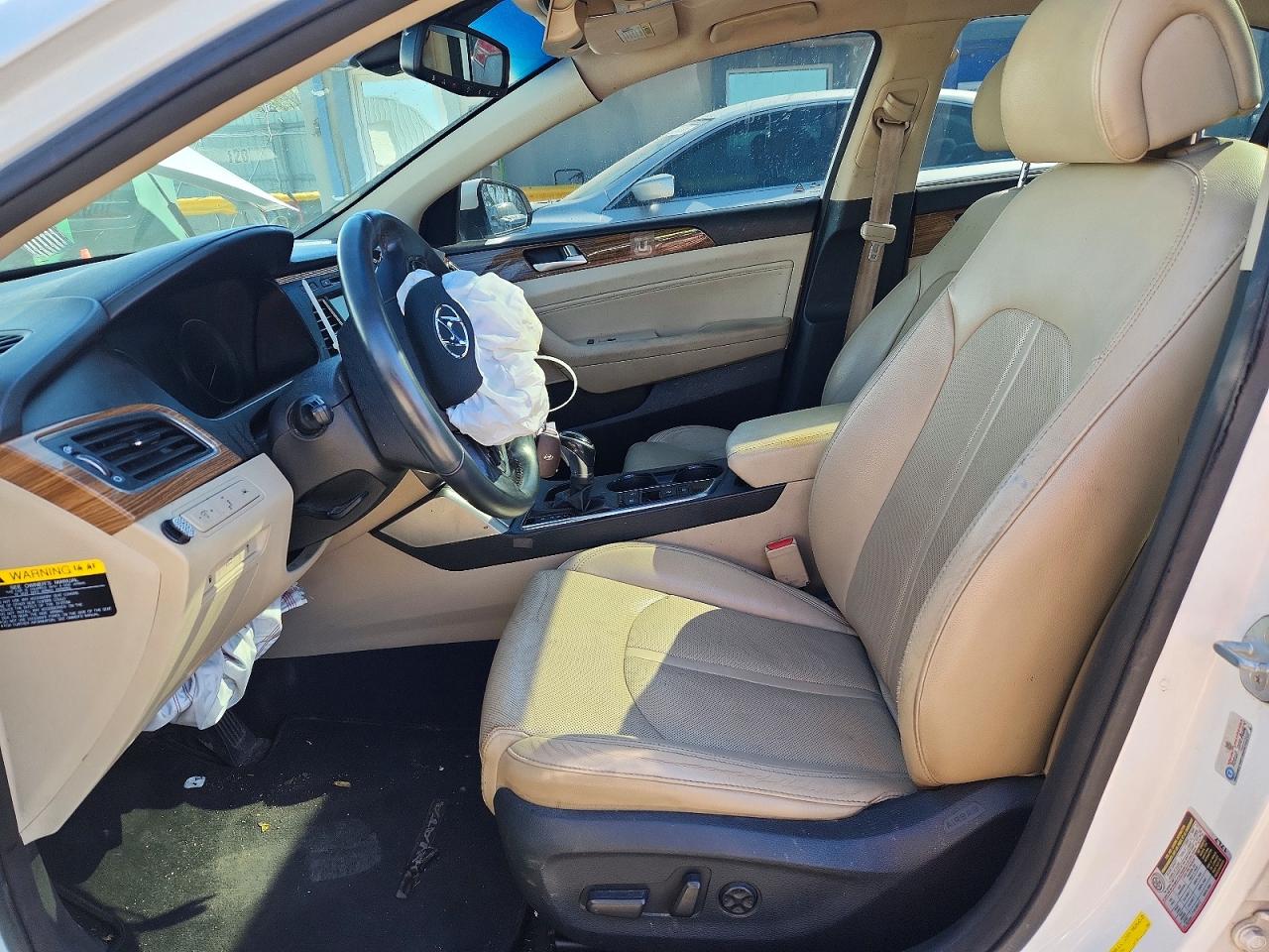2015 Hyundai Sonata Limited White vin: 5NPE34AF7FH016893