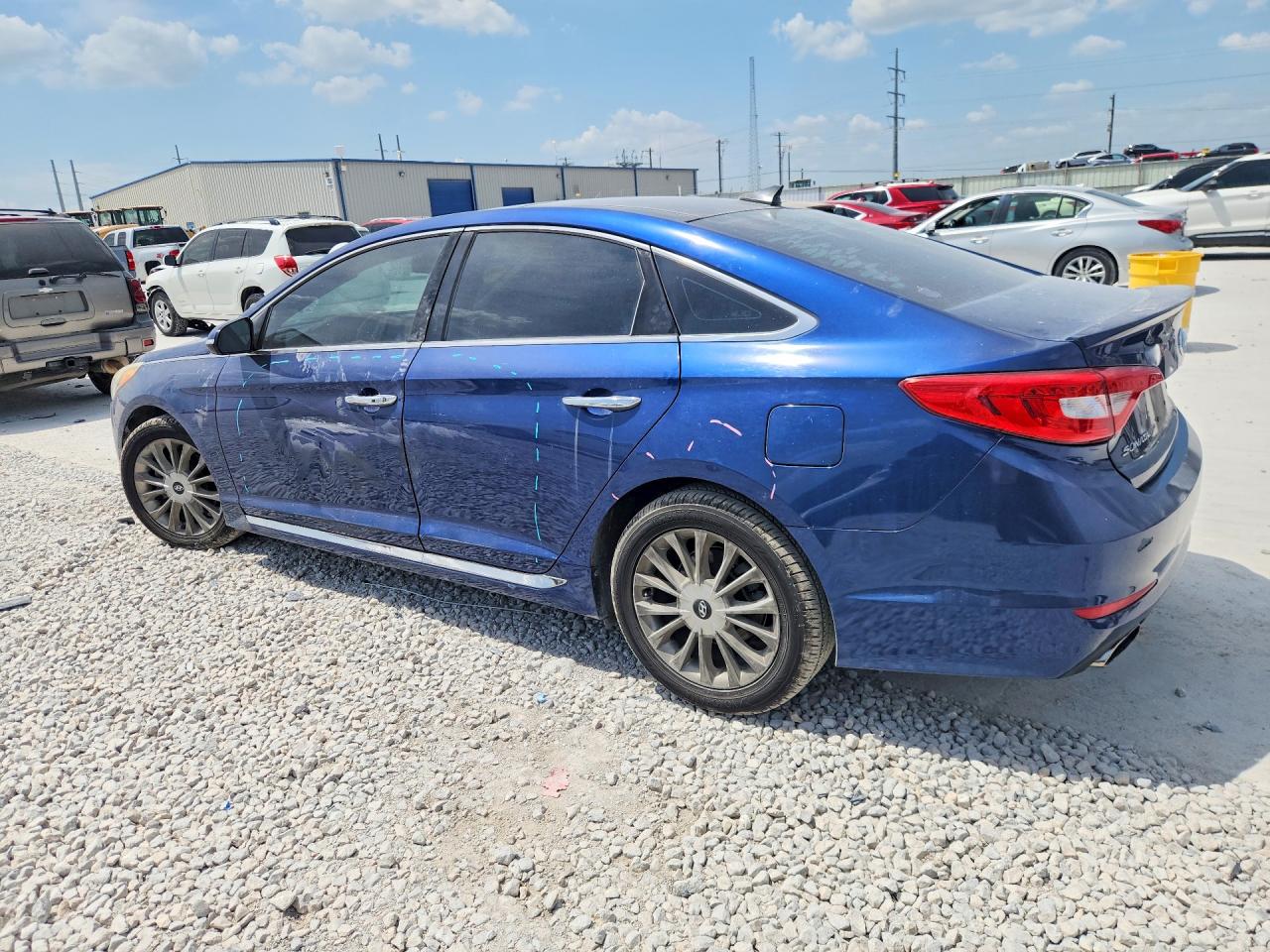 2015 Hyundai Sonata Limited Синий vin: 5NPE34AF7FH022287