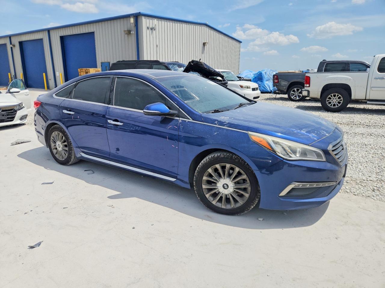 2015 Hyundai Sonata Limited Синий vin: 5NPE34AF7FH022287