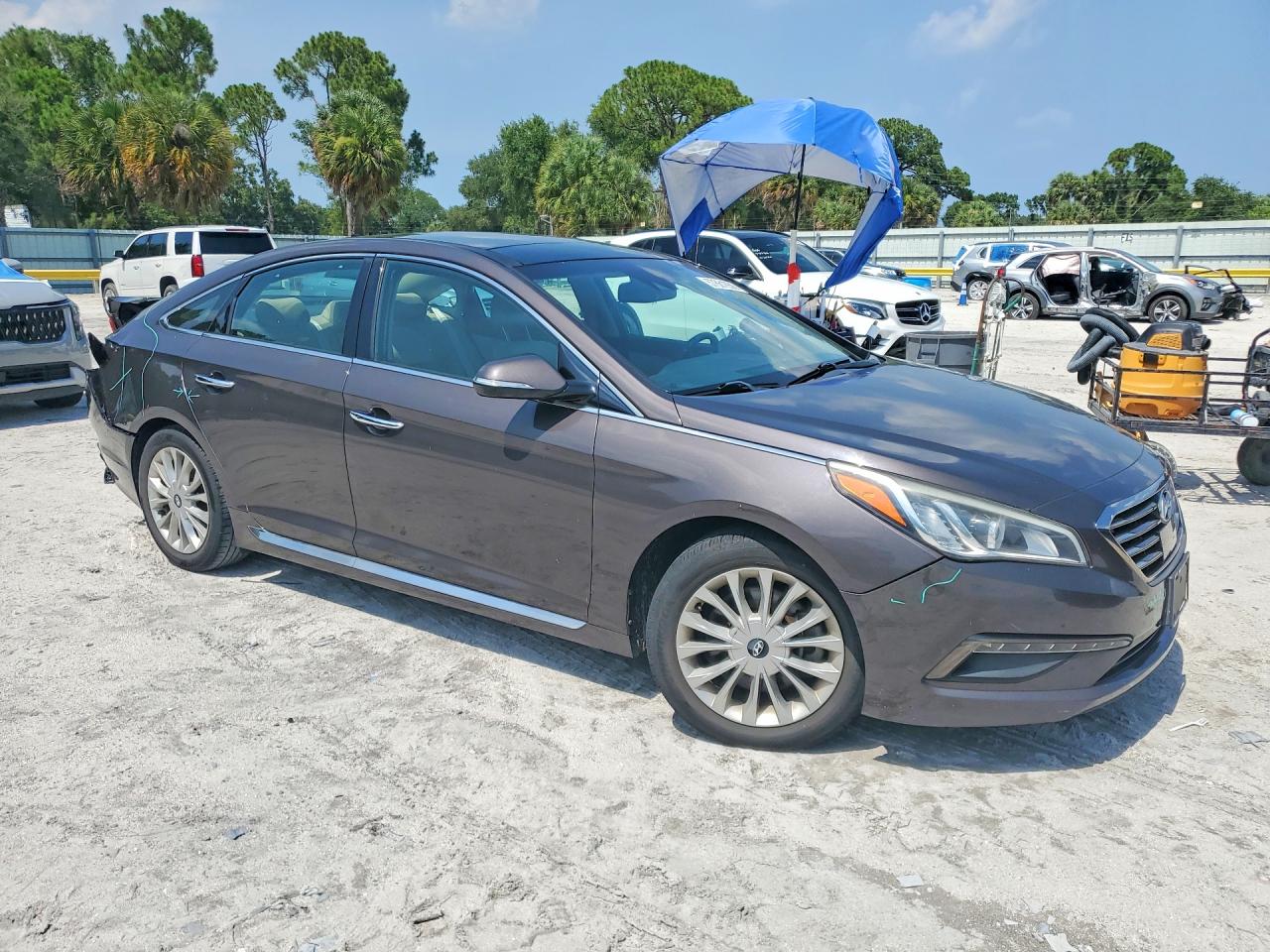 2015 Hyundai Sonata Limited Brown vin: 5NPE34AF7FH030910