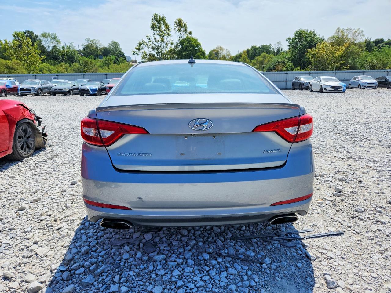 2015 Hyundai Sonata Sport Silver vin: 5NPE34AF7FH031944