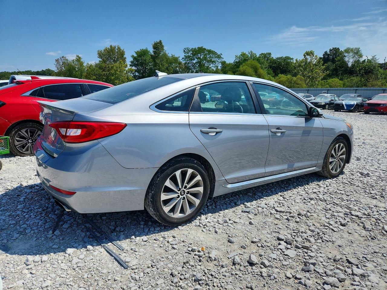 2015 Hyundai Sonata Sport Silver vin: 5NPE34AF7FH031944
