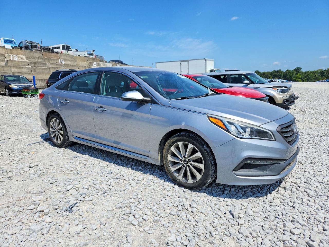2015 Hyundai Sonata Sport Silver vin: 5NPE34AF7FH031944
