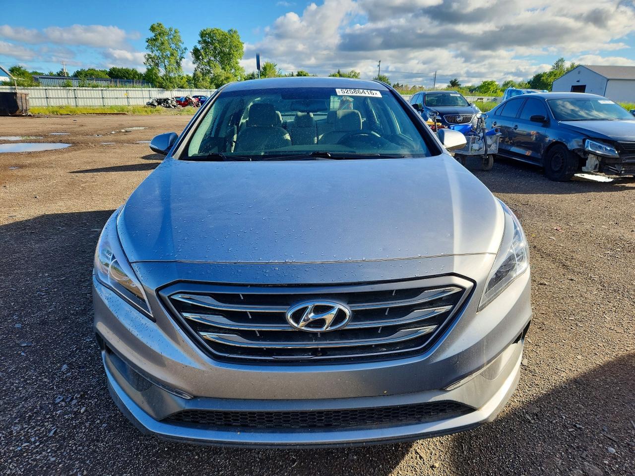 2015 Hyundai Sonata Sport Серебряный vin: 5NPE34AF7FH032916