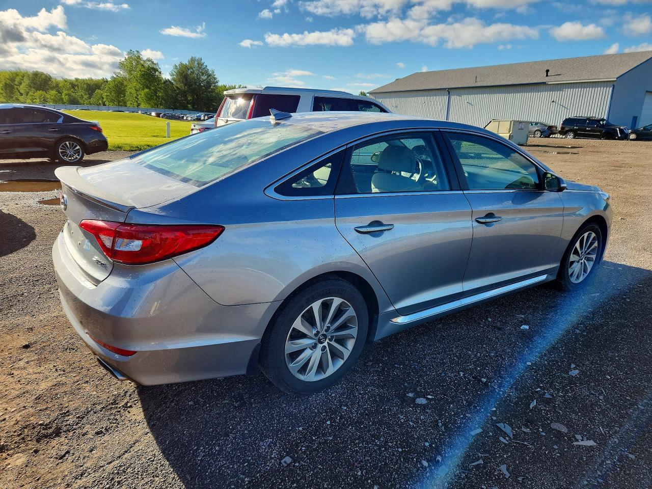 2015 Hyundai Sonata Sport Серебряный vin: 5NPE34AF7FH032916