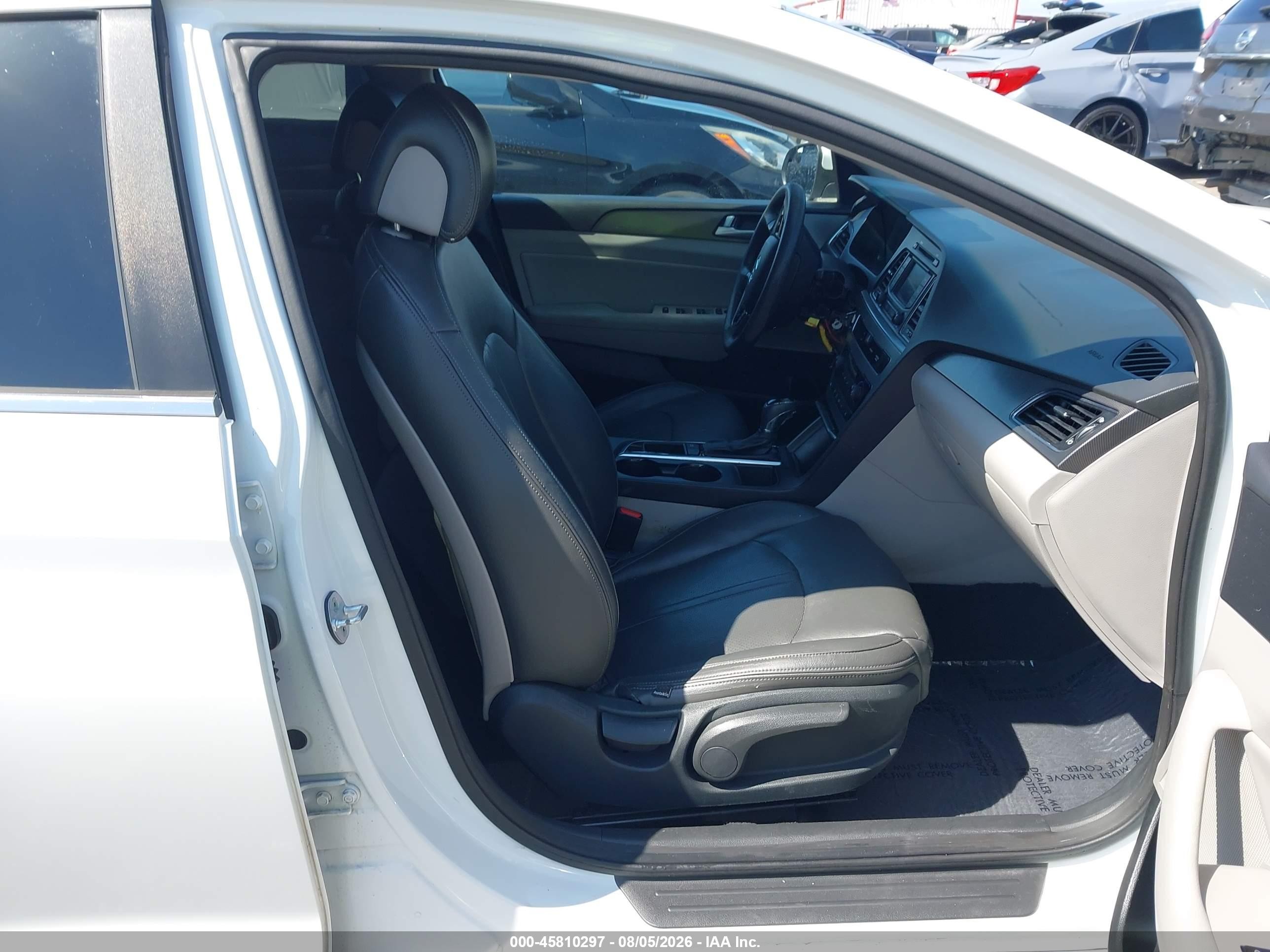 2015 Hyundai Sonata Sport White vin: 5NPE34AF7FH033421