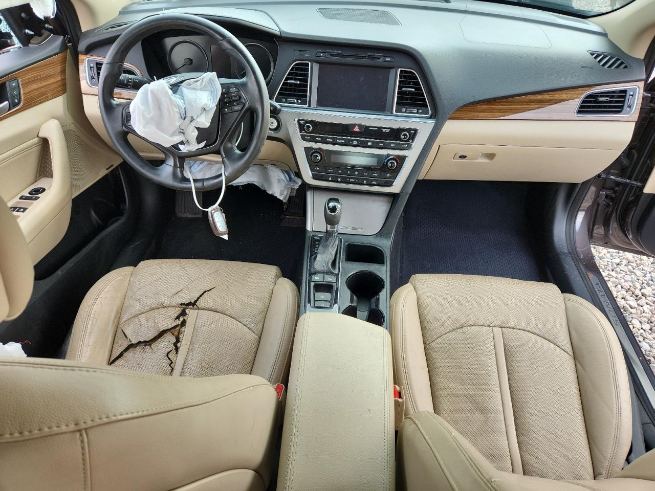 2015 Hyundai Sonata Limited Charcoal vin: 5NPE34AF7FH035752
