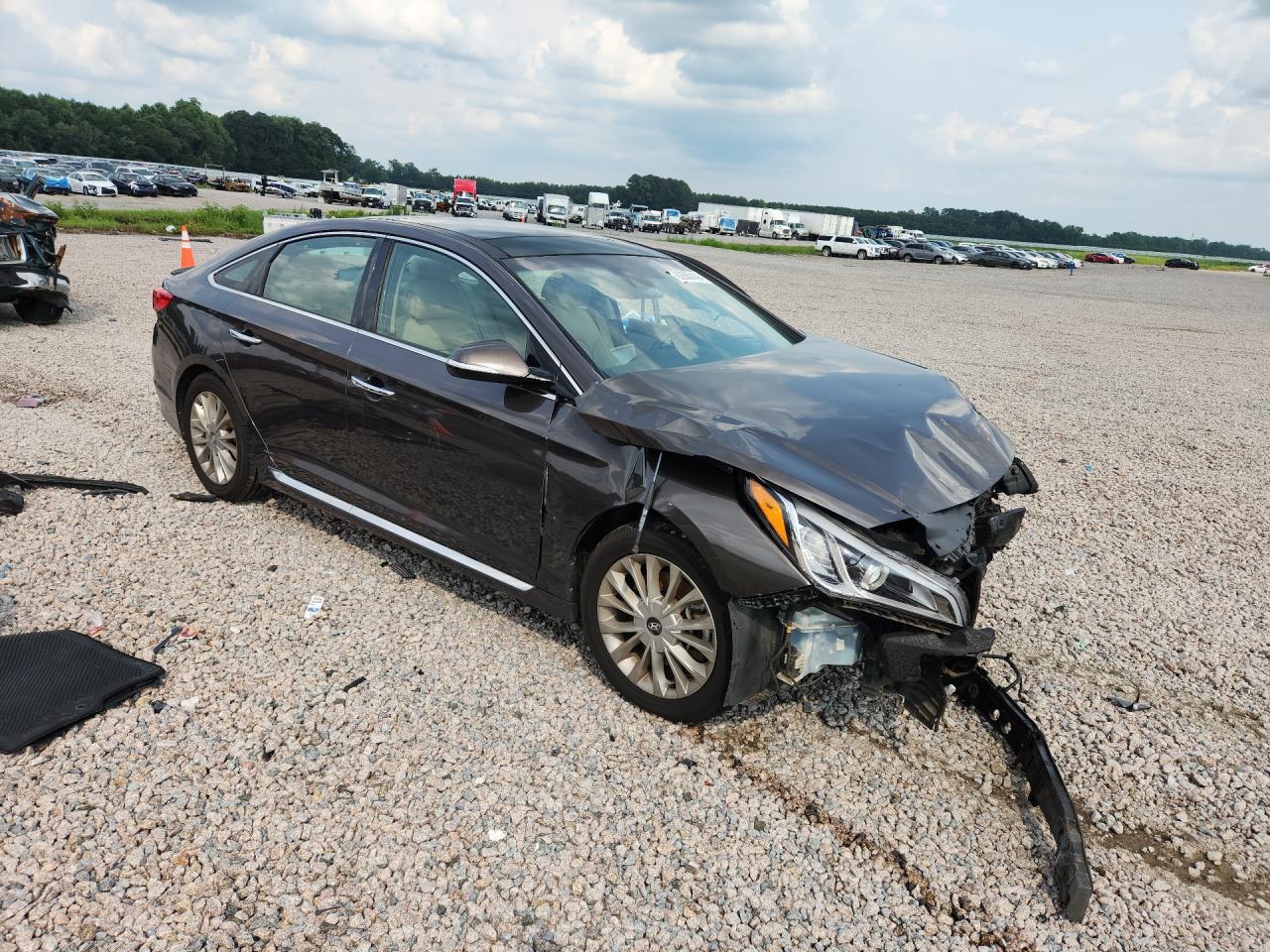 2015 Hyundai Sonata Limited Угольный vin: 5NPE34AF7FH035752