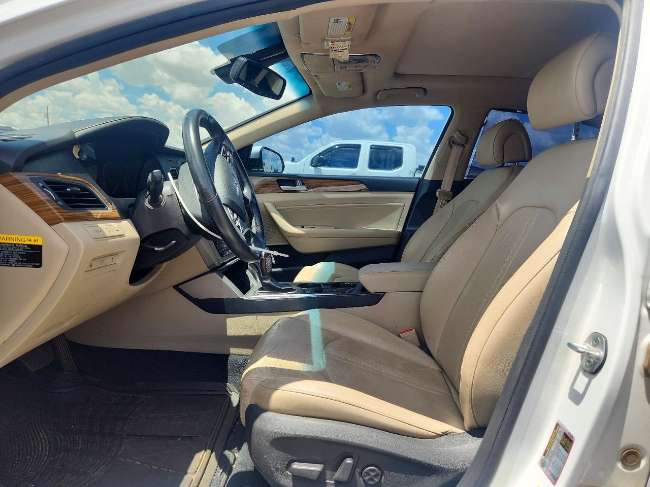 2015 Hyundai Sonata Limited Белый vin: 5NPE34AF7FH048565
