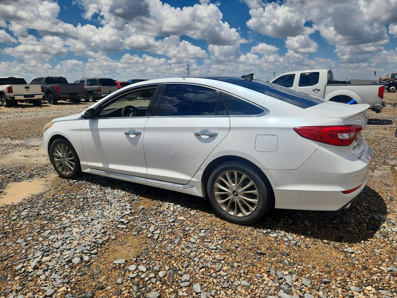 2015 Hyundai Sonata Limited Белый vin: 5NPE34AF7FH048565