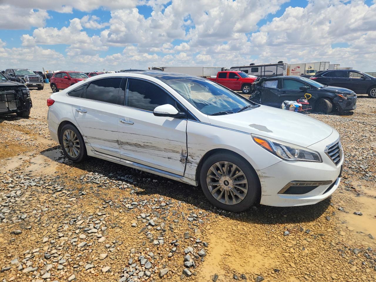 2015 Hyundai Sonata Limited Белый vin: 5NPE34AF7FH048565