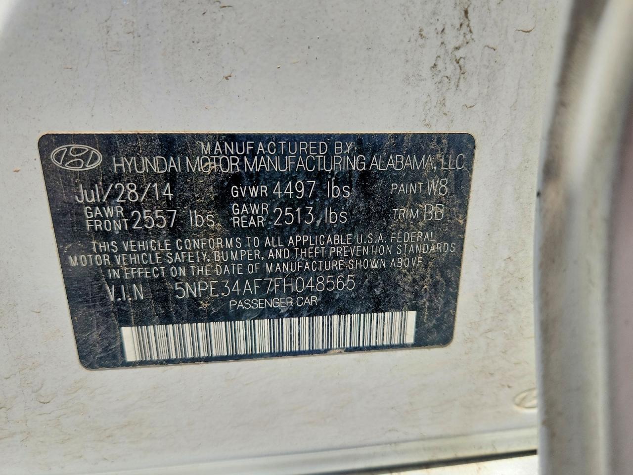 2015 Hyundai Sonata Limited Белый vin: 5NPE34AF7FH048565