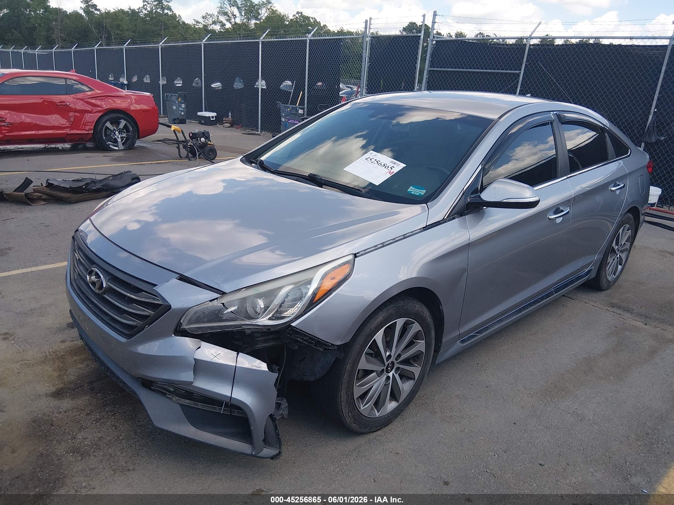 2015 Hyundai Sonata Sport Серебряный vin: 5NPE34AF7FH050896