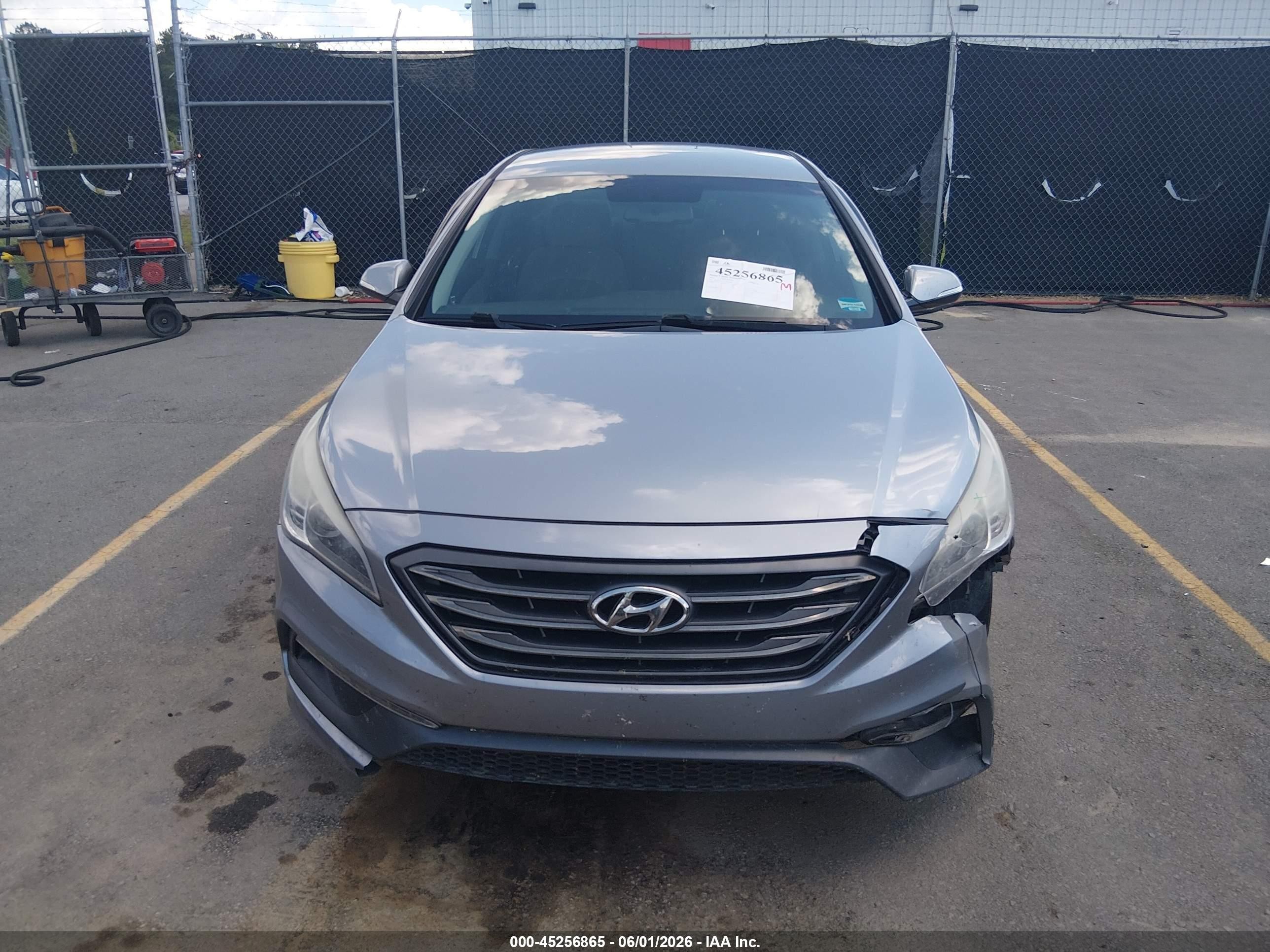 2015 Hyundai Sonata Sport Серебряный vin: 5NPE34AF7FH050896