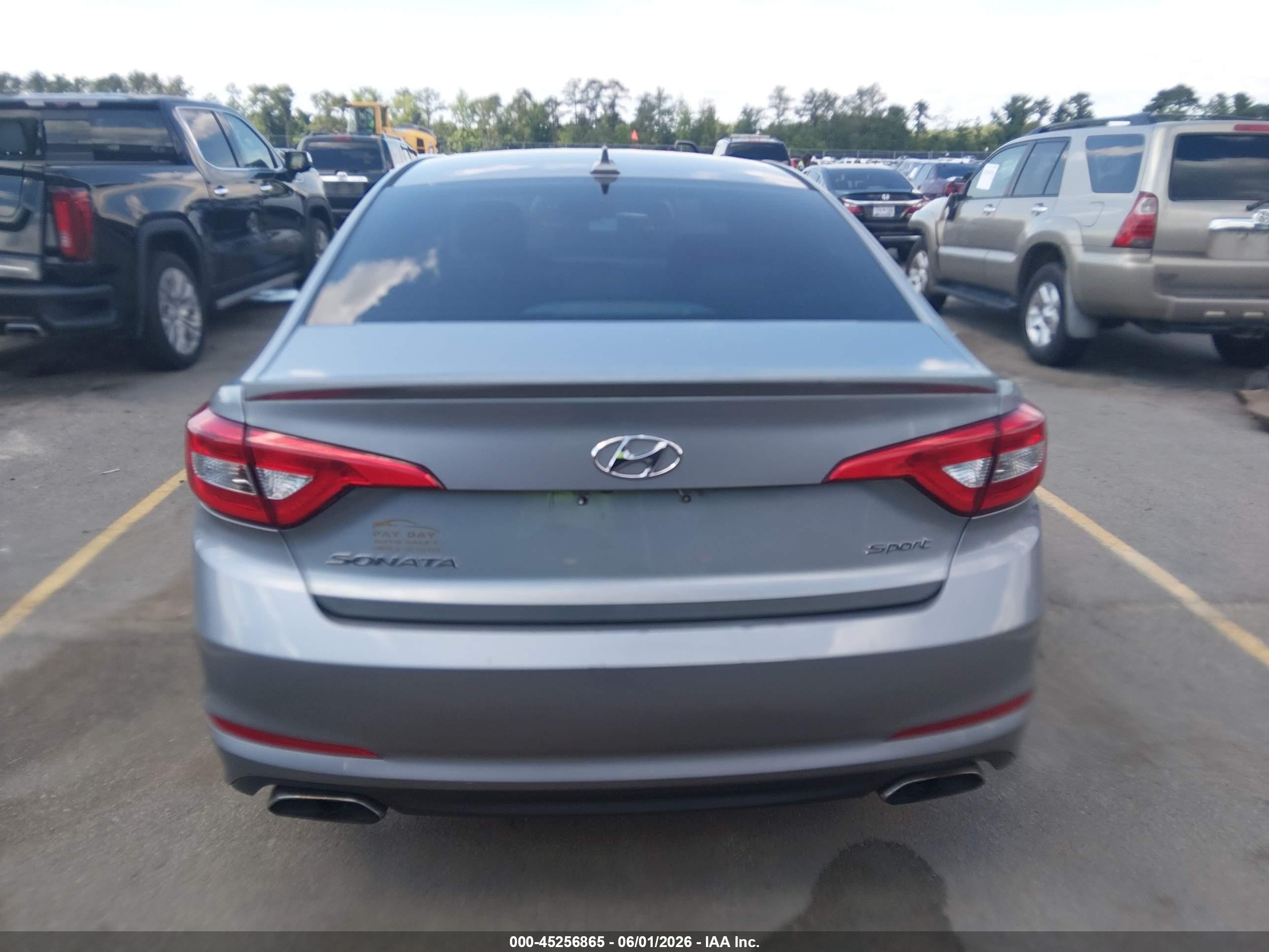 2015 Hyundai Sonata Sport Серебряный vin: 5NPE34AF7FH050896