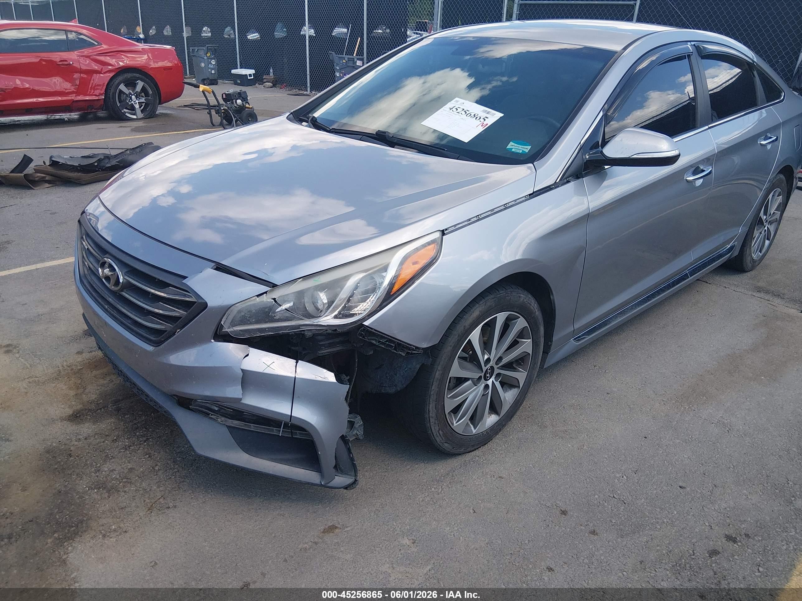 2015 Hyundai Sonata Sport Серебряный vin: 5NPE34AF7FH050896