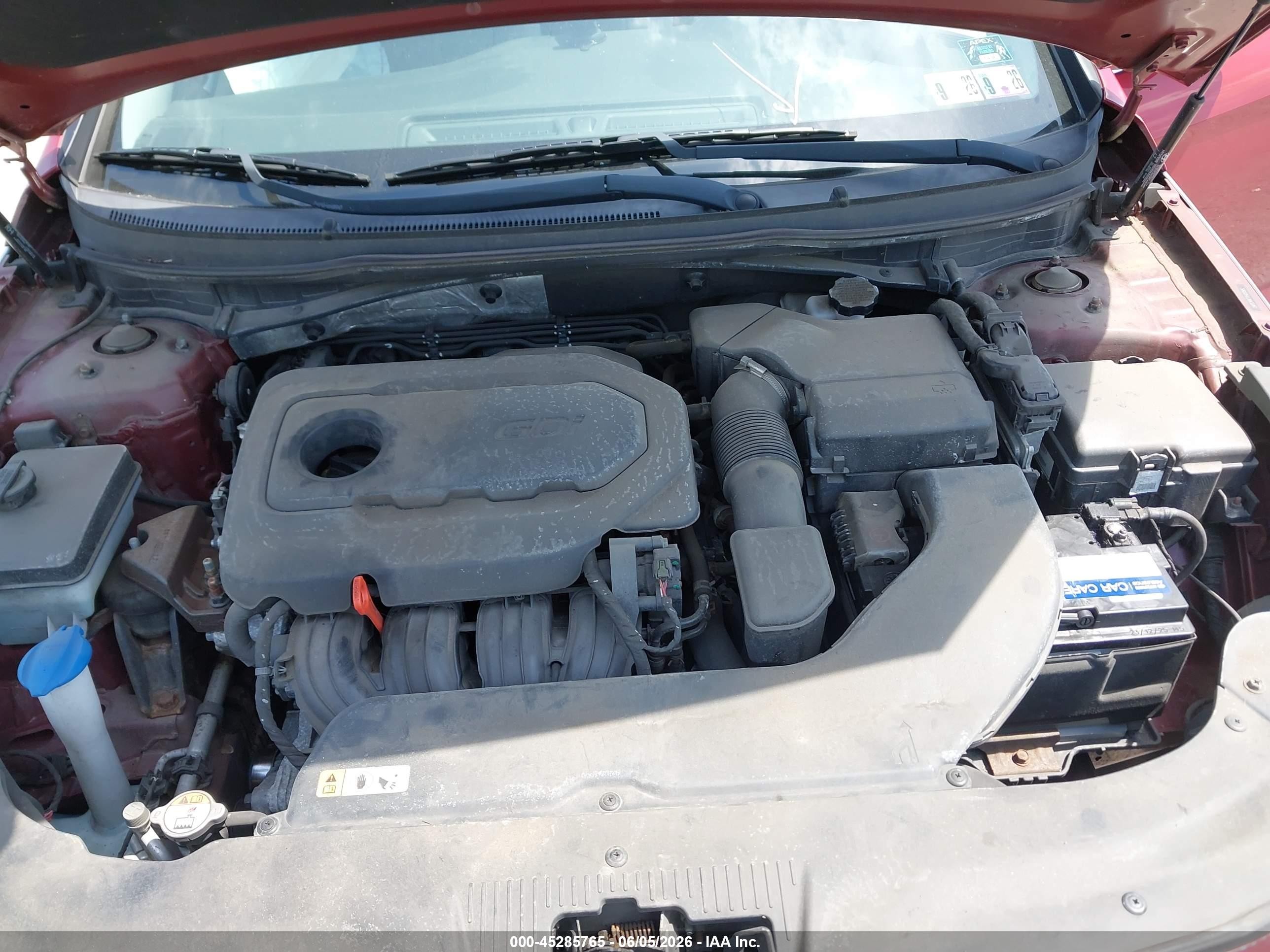 2015 Hyundai Sonata Sport Красный vin: 5NPE34AF7FH051952