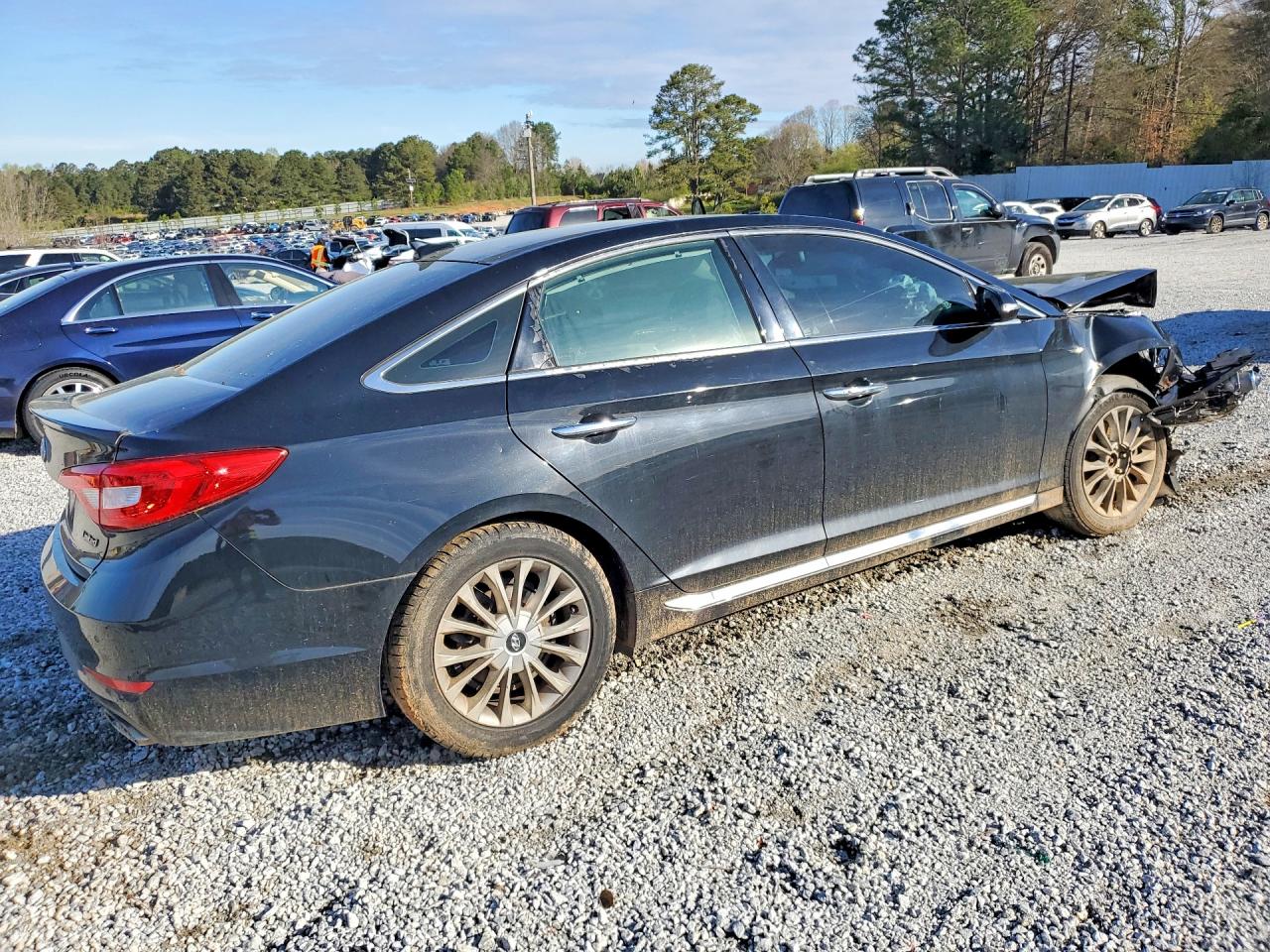 2015 Hyundai Sonata Limited Черный vin: 5NPE34AF7FH053667