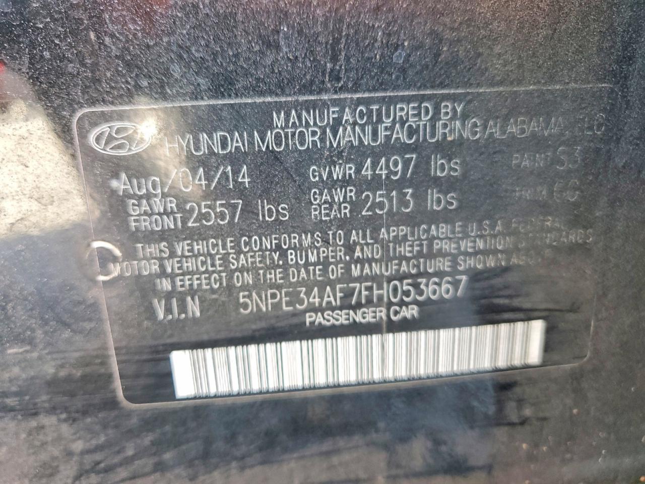 2015 Hyundai Sonata Limited Черный vin: 5NPE34AF7FH053667