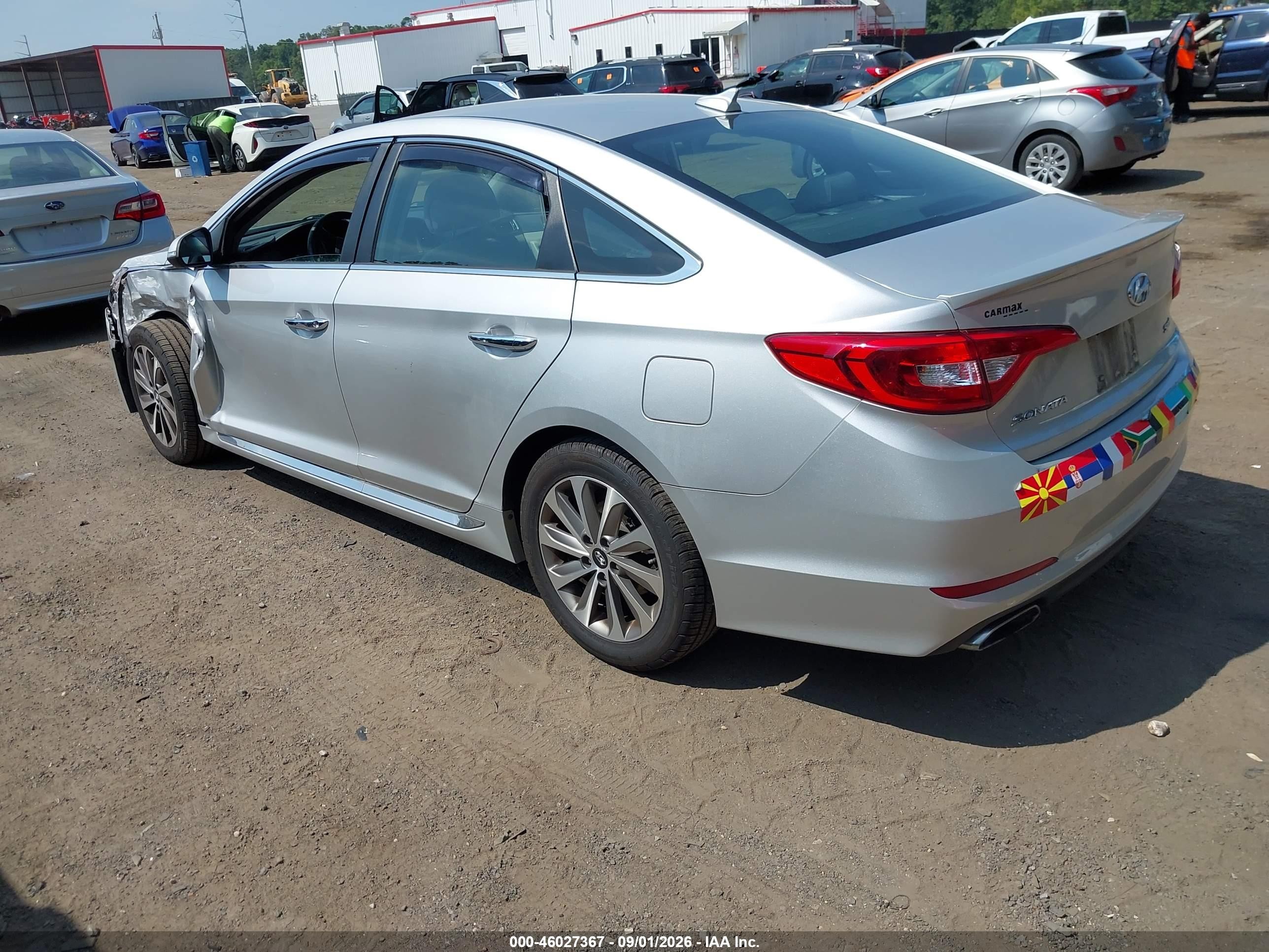 2015 Hyundai Sonata Sport Silver vin: 5NPE34AF7FH060411
