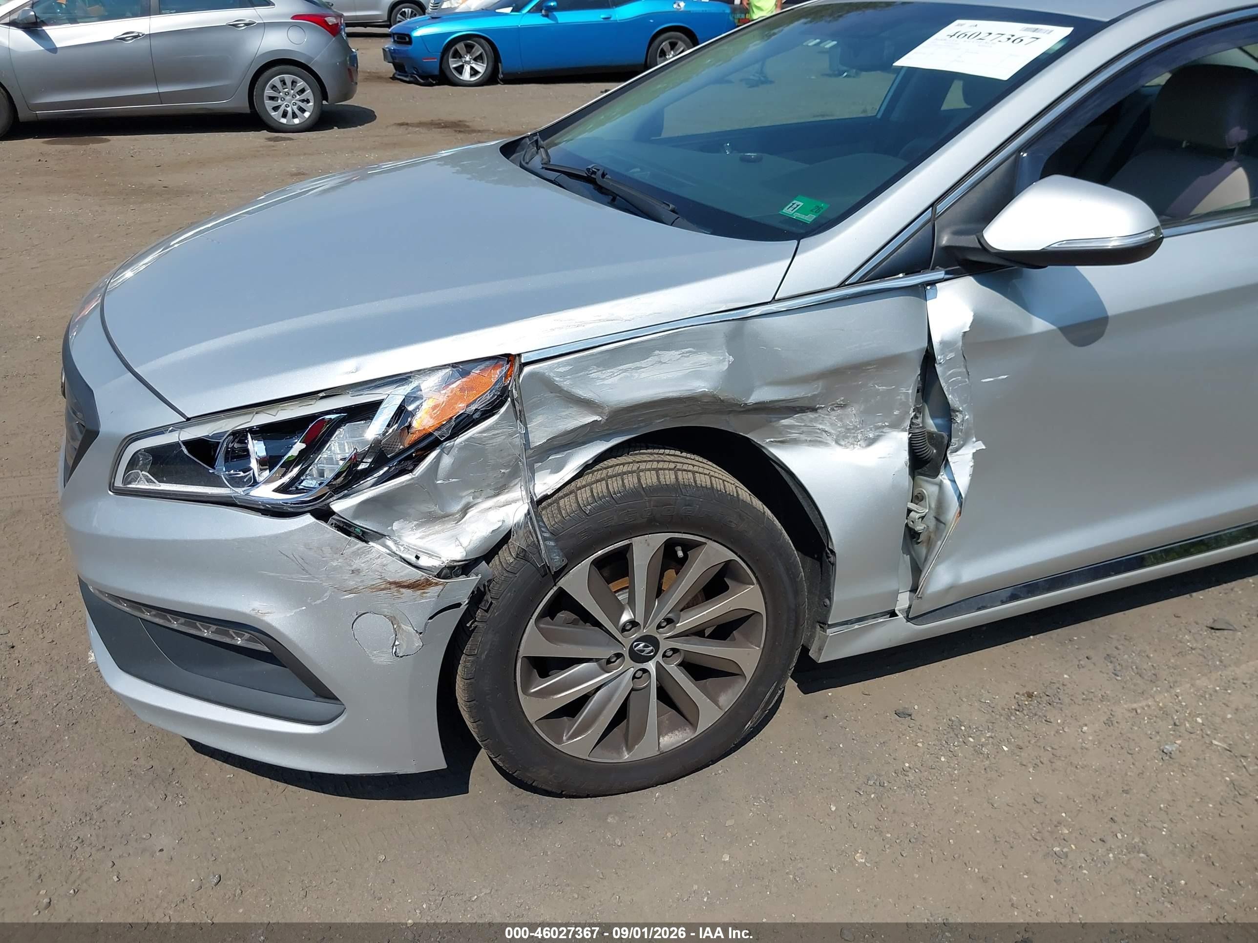 2015 Hyundai Sonata Sport Silver vin: 5NPE34AF7FH060411