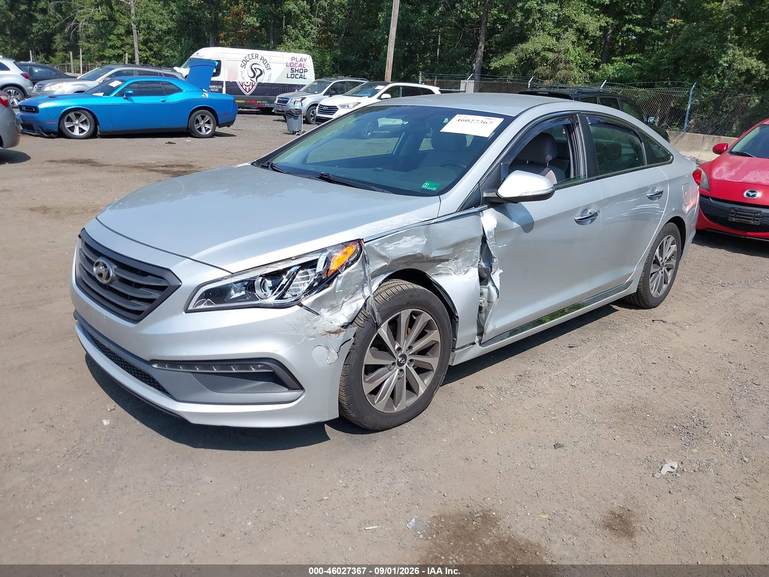 2015 Hyundai Sonata Sport Silver vin: 5NPE34AF7FH060411