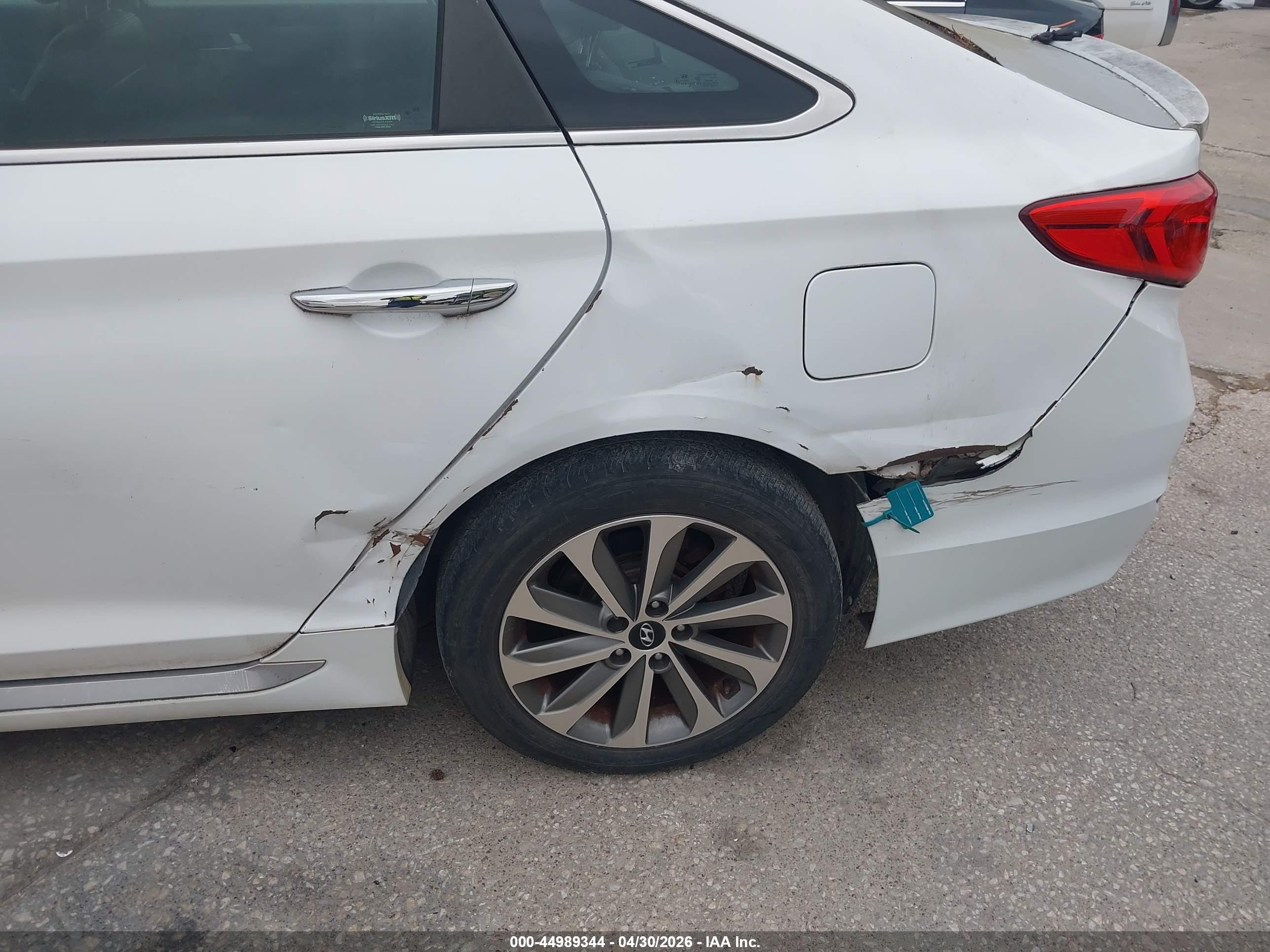 2015 Hyundai Sonata Sport White vin: 5NPE34AF7FH067861