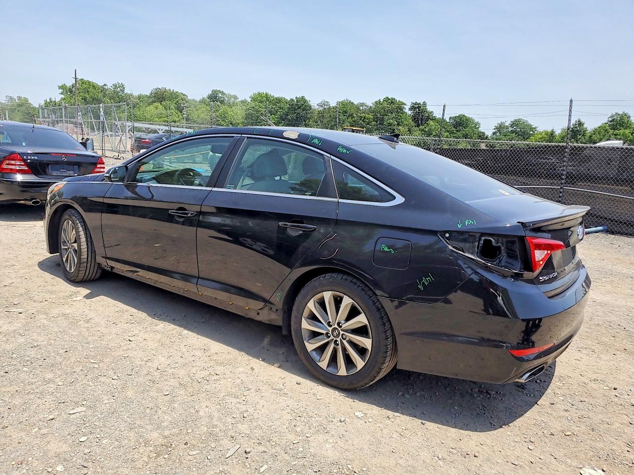 2015 Hyundai Sonata Sport Black vin: 5NPE34AF7FH085728