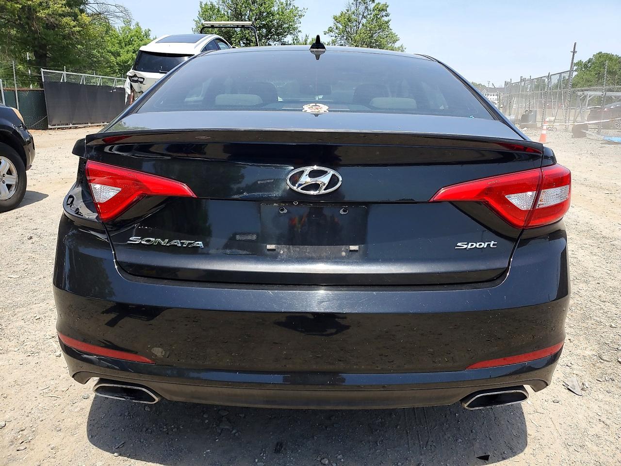 2015 Hyundai Sonata Sport Black vin: 5NPE34AF7FH085728